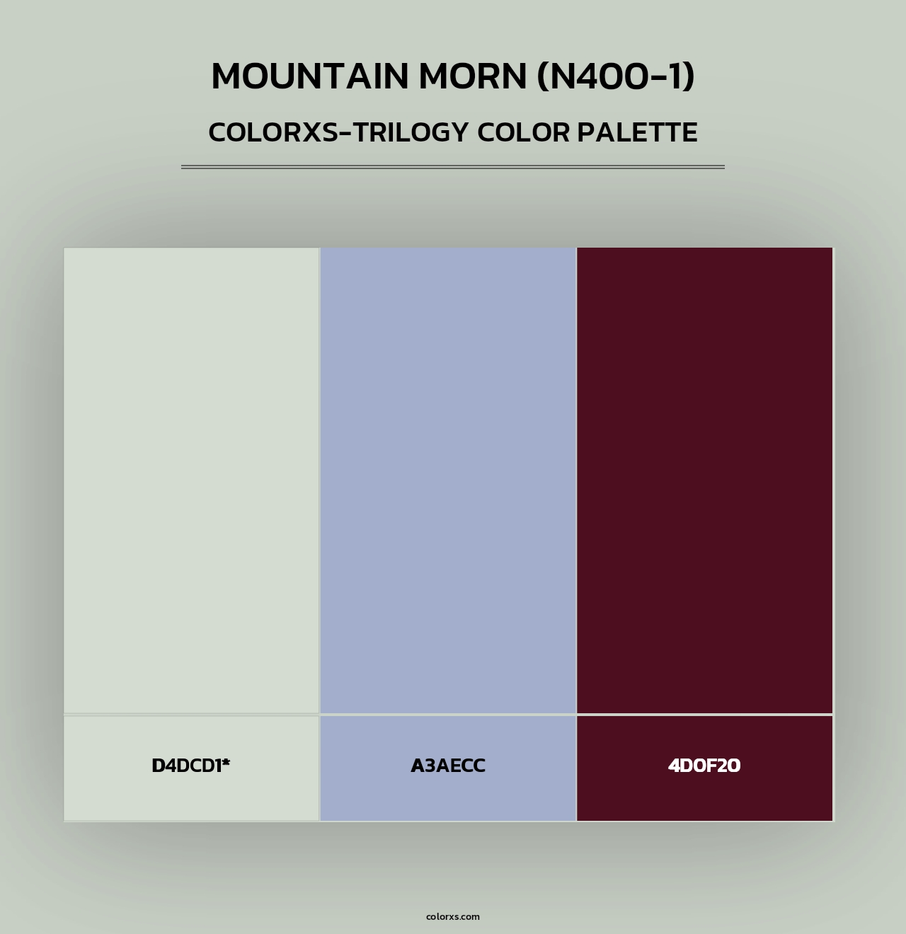 Mountain Morn (N400-1) - Colorxs Trilogy Palette