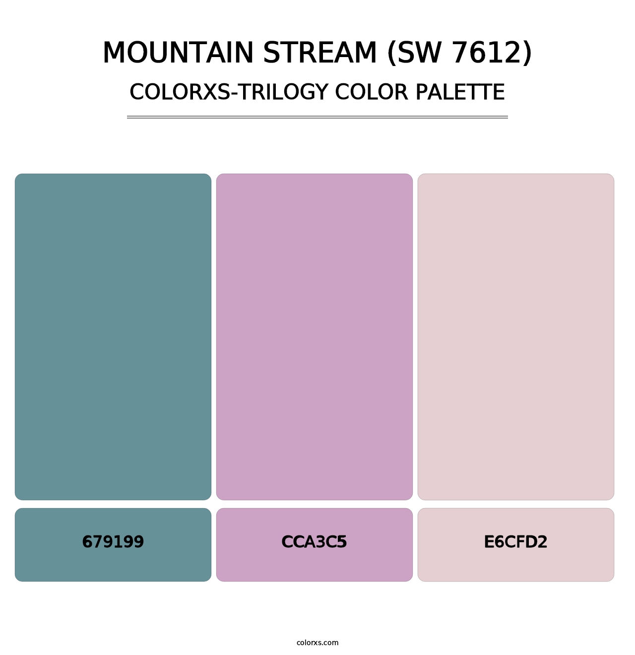 Mountain Stream (SW 7612) - Colorxs Trilogy Palette