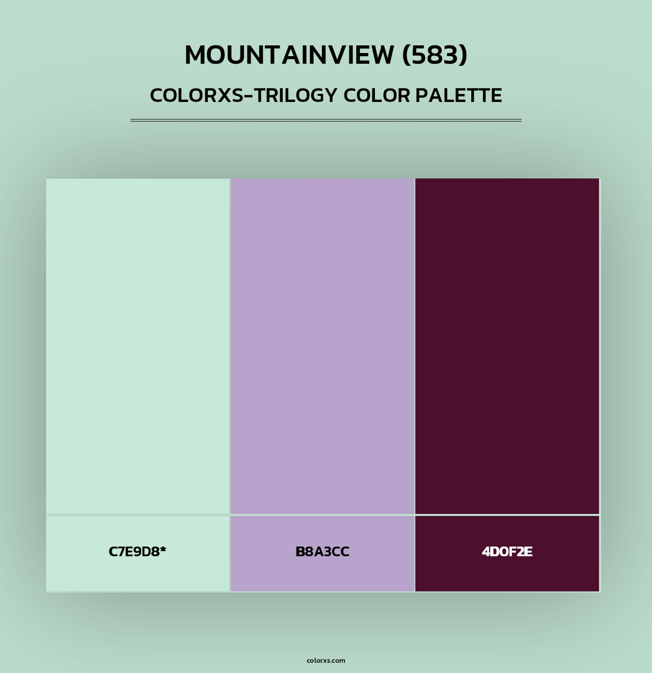 Mountainview (583) - Colorxs Trilogy Palette