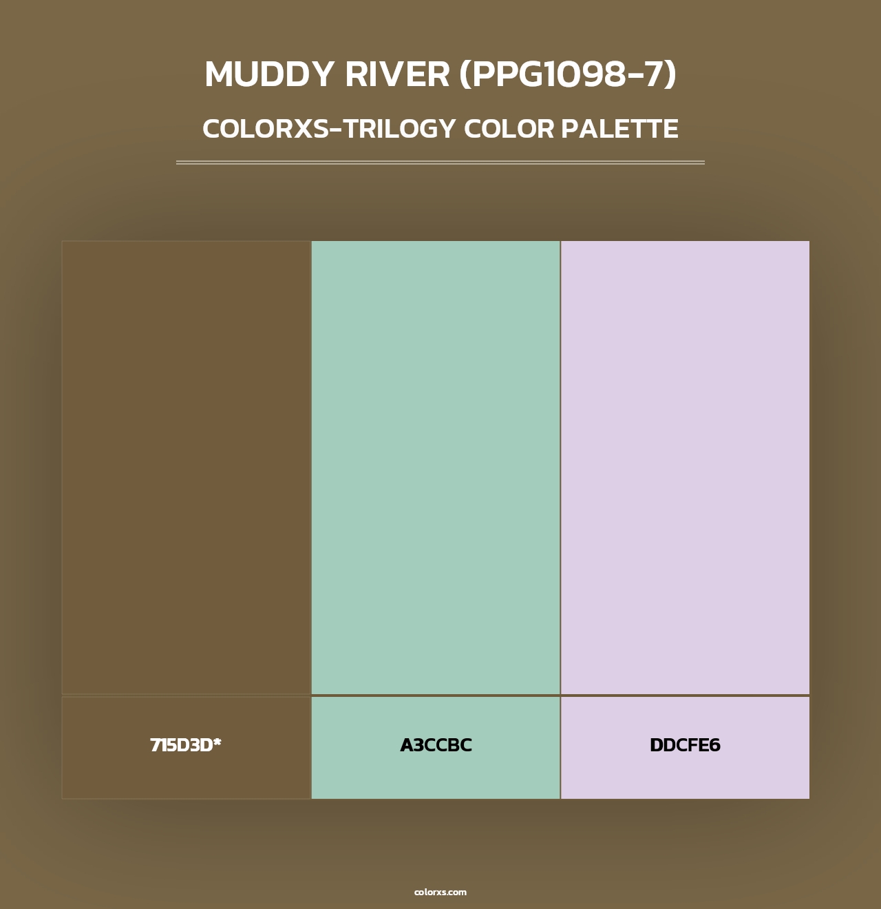 Muddy River (PPG1098-7) - Colorxs Trilogy Palette