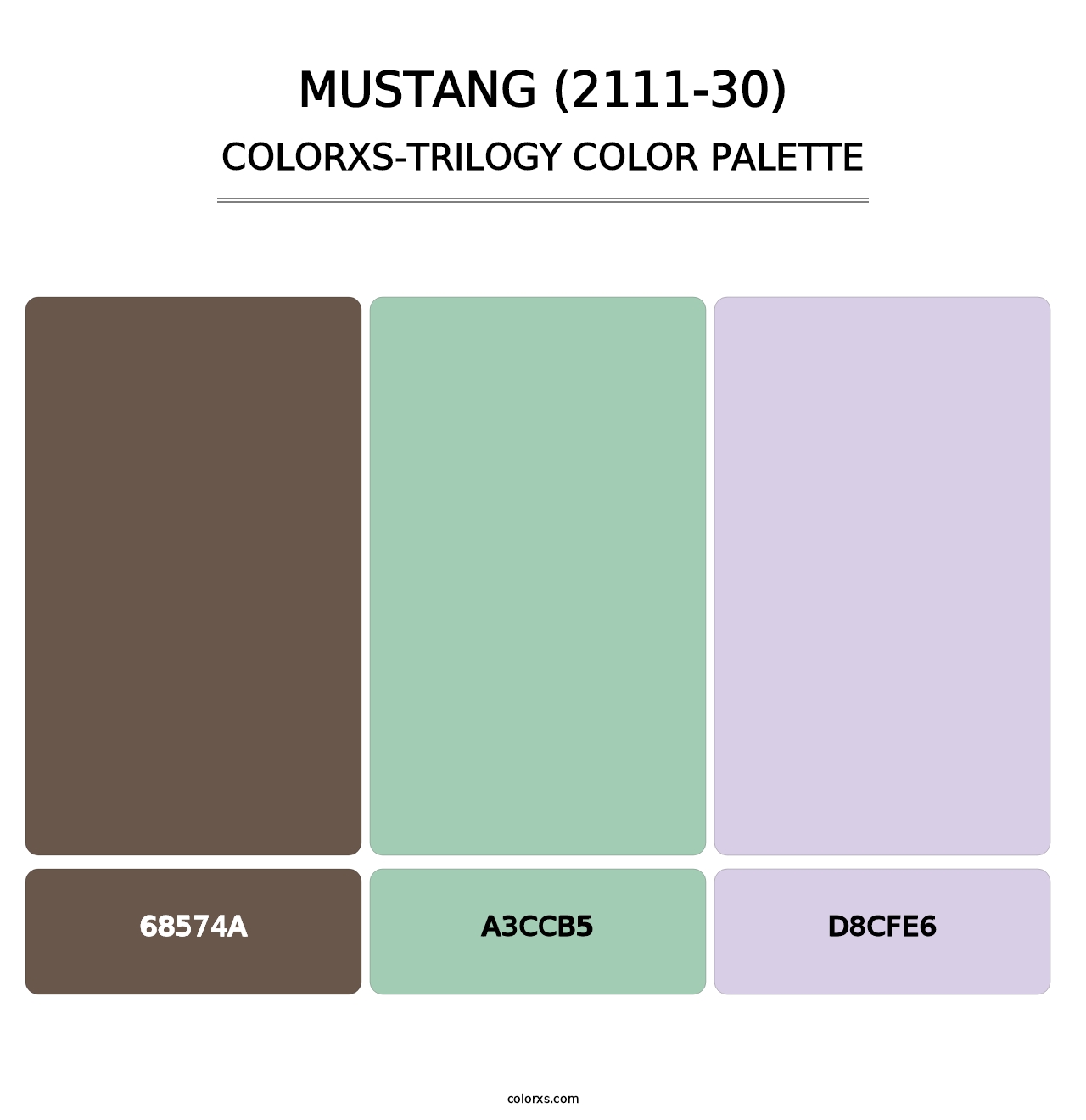 Mustang (2111-30) - Colorxs Trilogy Palette