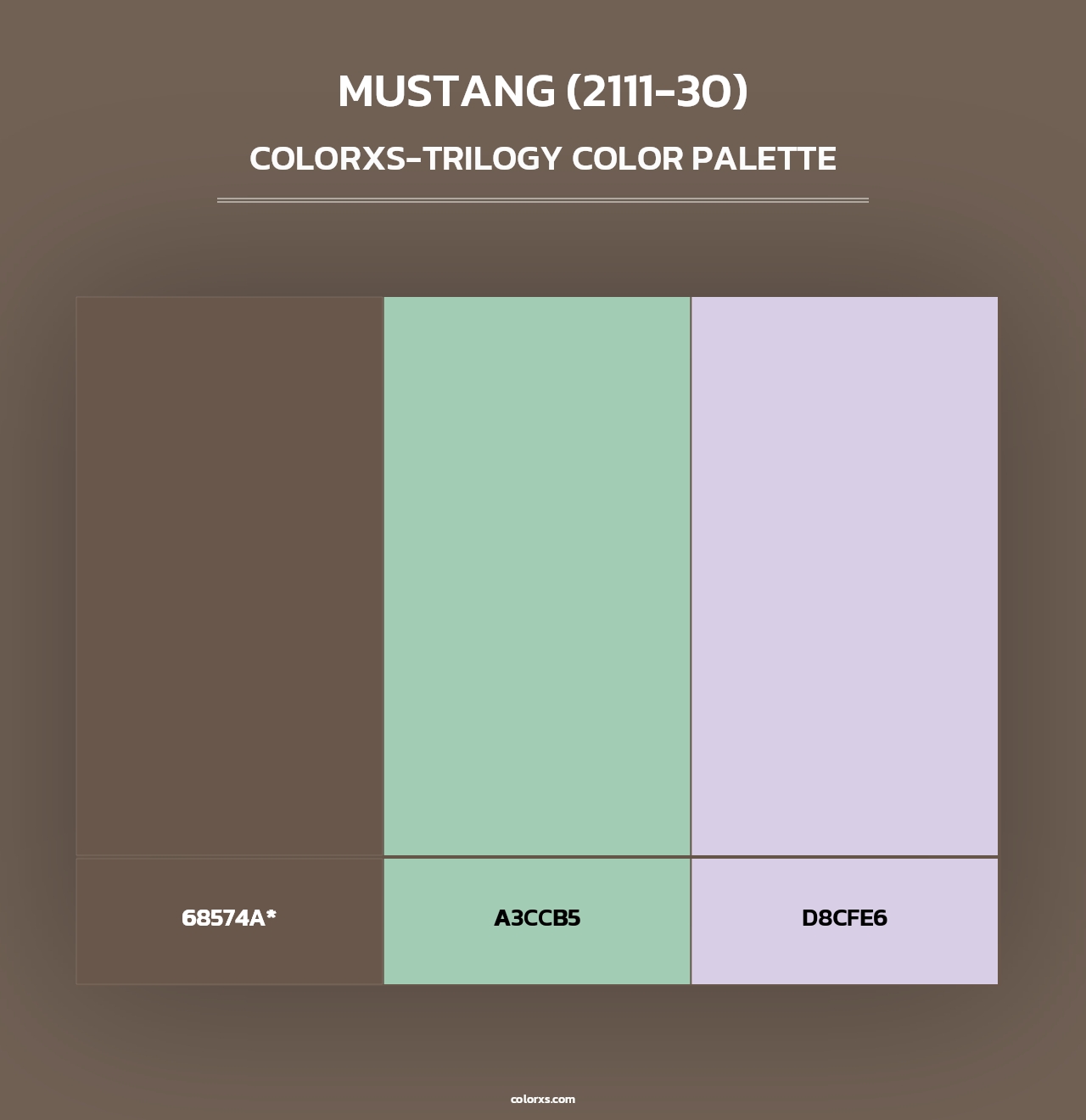 Mustang (2111-30) - Colorxs Trilogy Palette