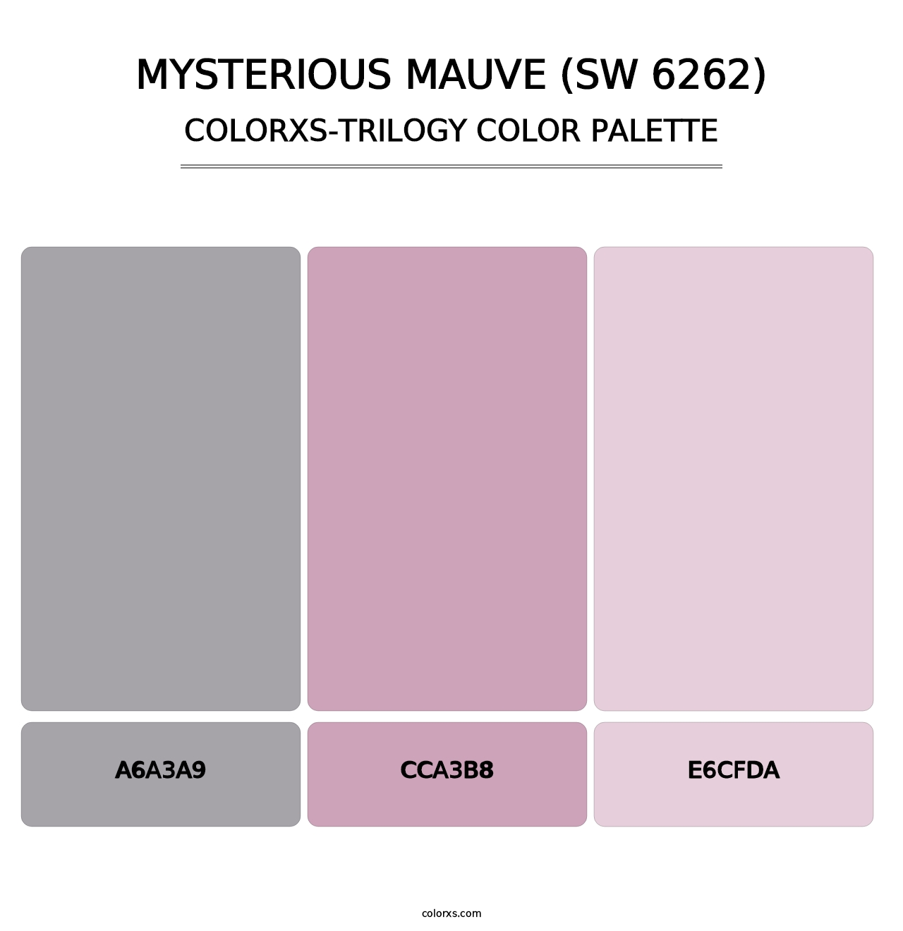 Mysterious Mauve (SW 6262) - Colorxs Trilogy Palette