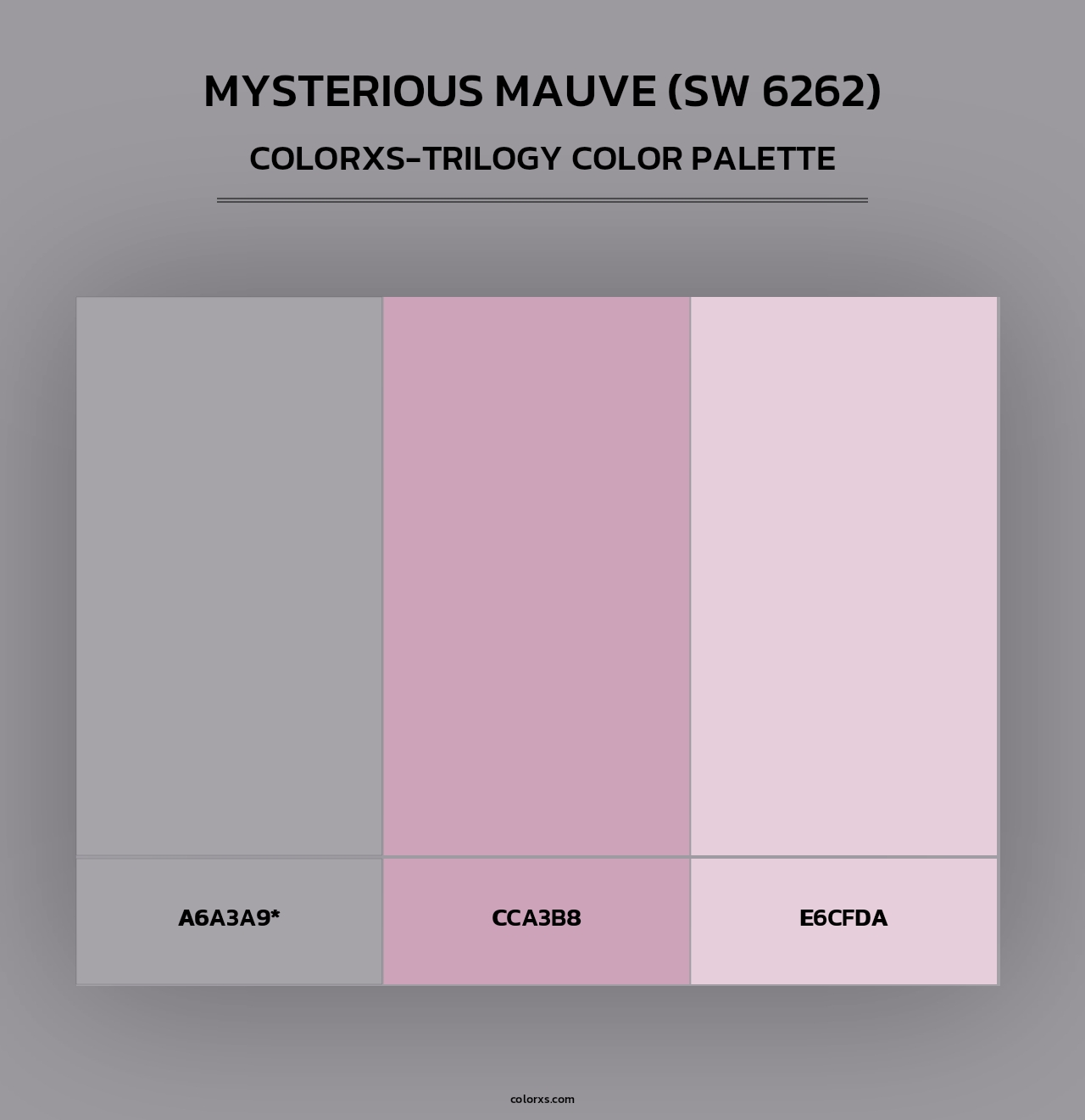 Mysterious Mauve (SW 6262) - Colorxs Trilogy Palette