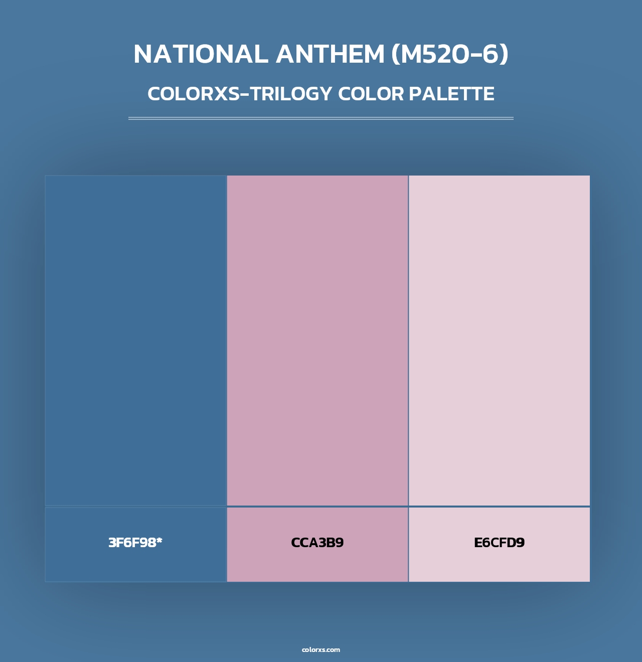 National Anthem (M520-6) - Colorxs Trilogy Palette