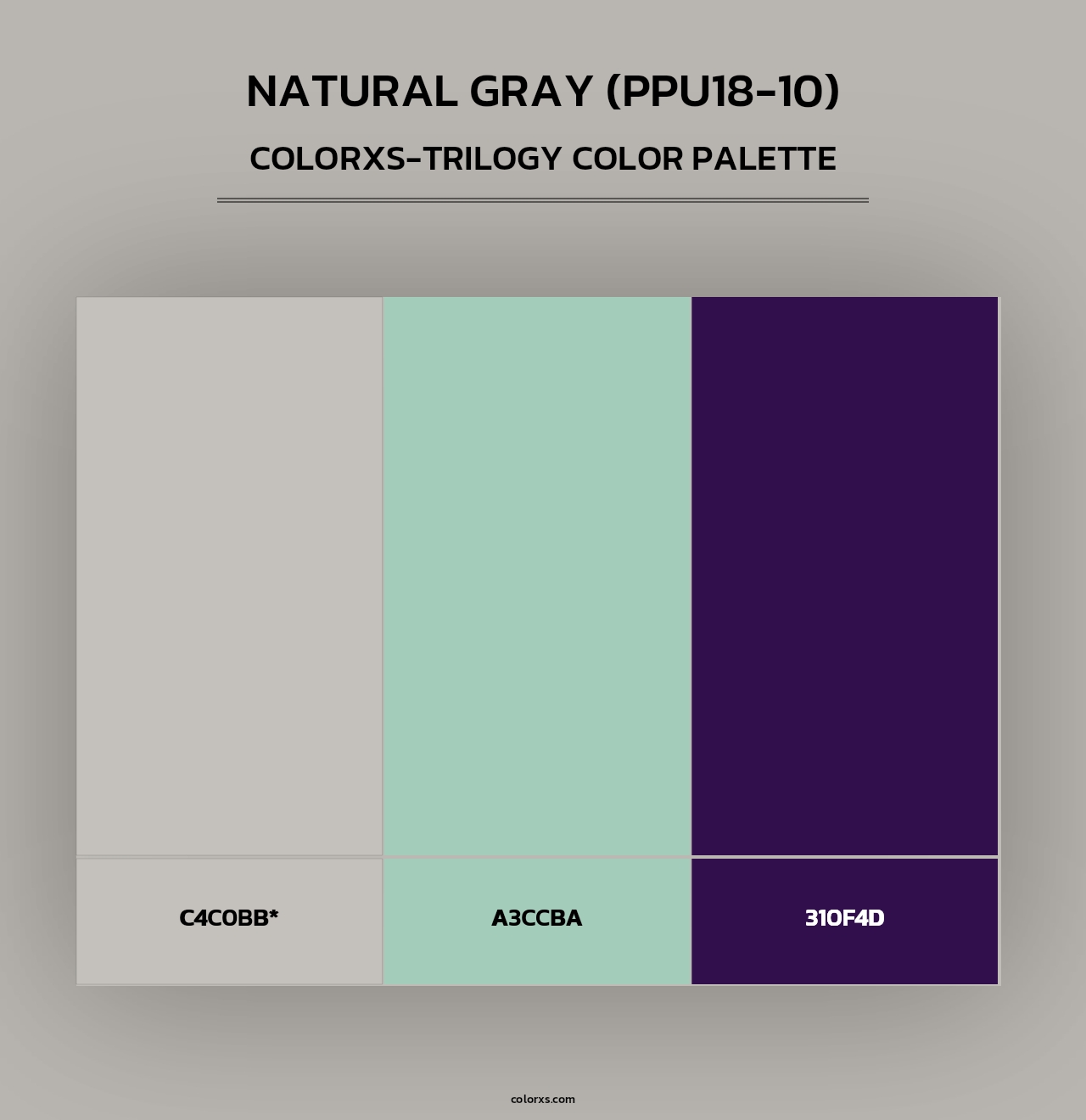 Natural Gray (PPU18-10) - Colorxs Trilogy Palette