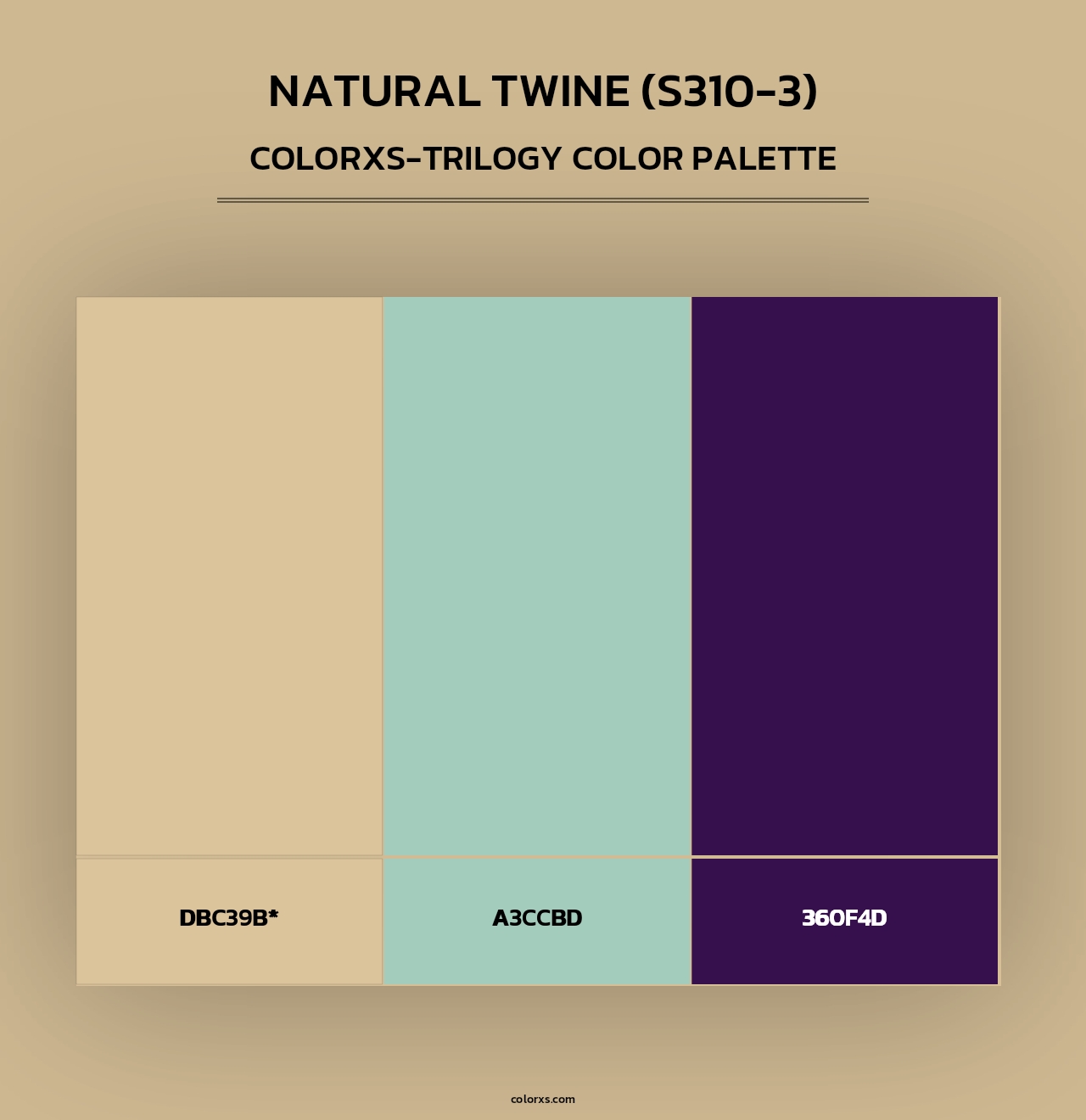 Natural Twine (S310-3) - Colorxs Trilogy Palette