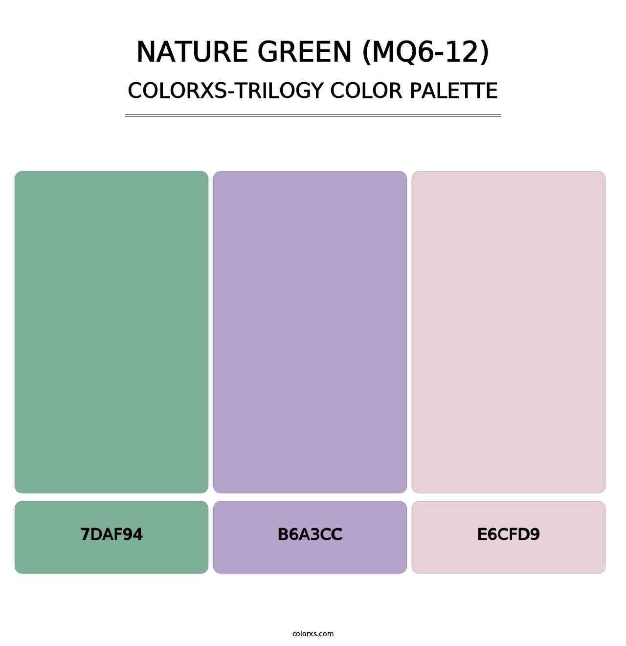 Nature Green (MQ6-12) - Colorxs Trilogy Palette