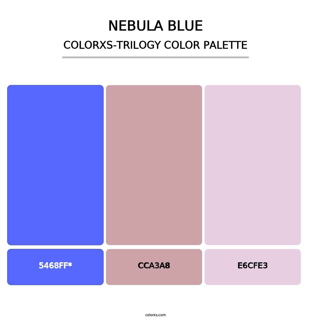 Nebula Blue - Colorxs Trilogy Palette