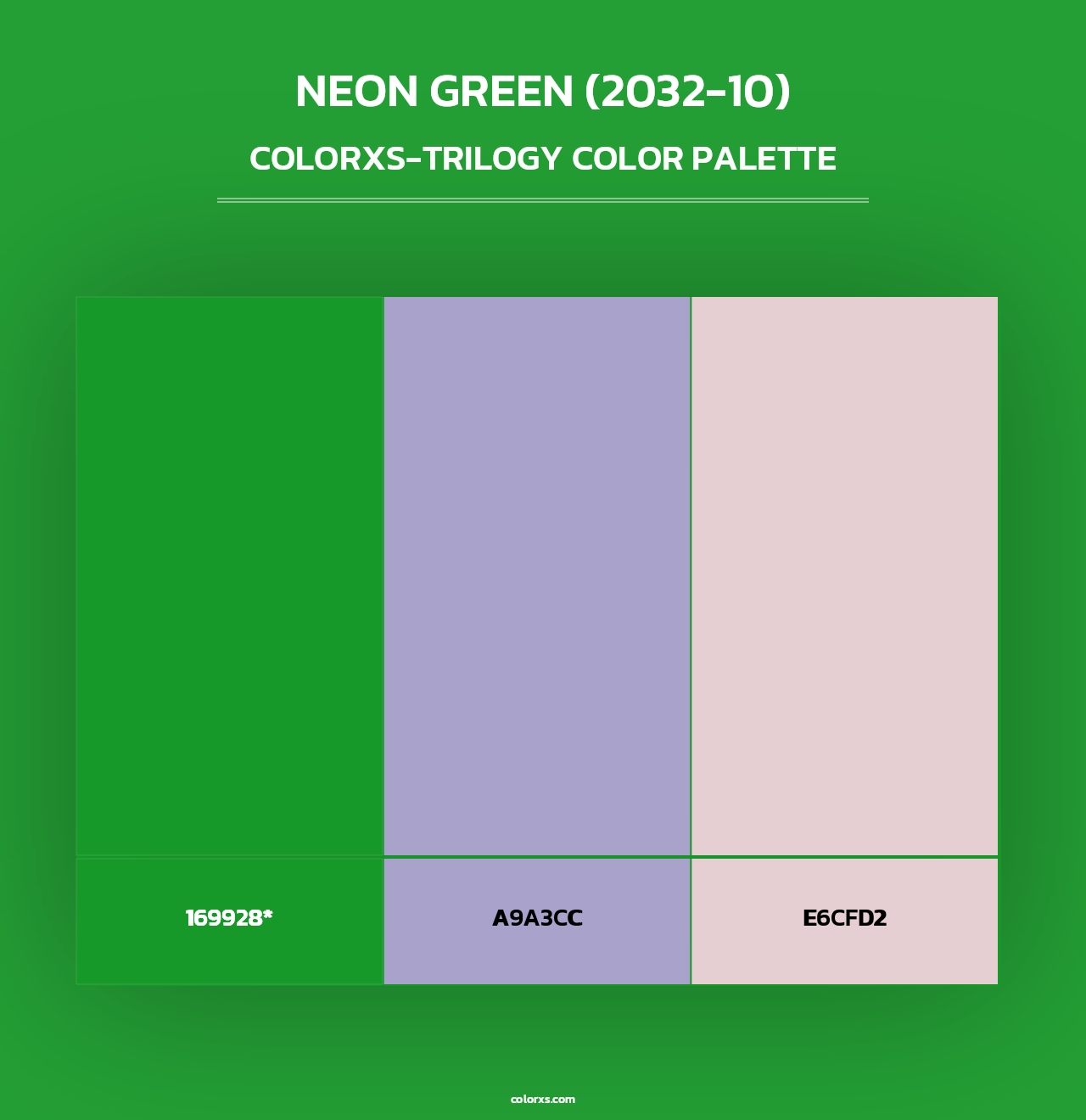 Neon Green (2032-10) - Colorxs Trilogy Palette