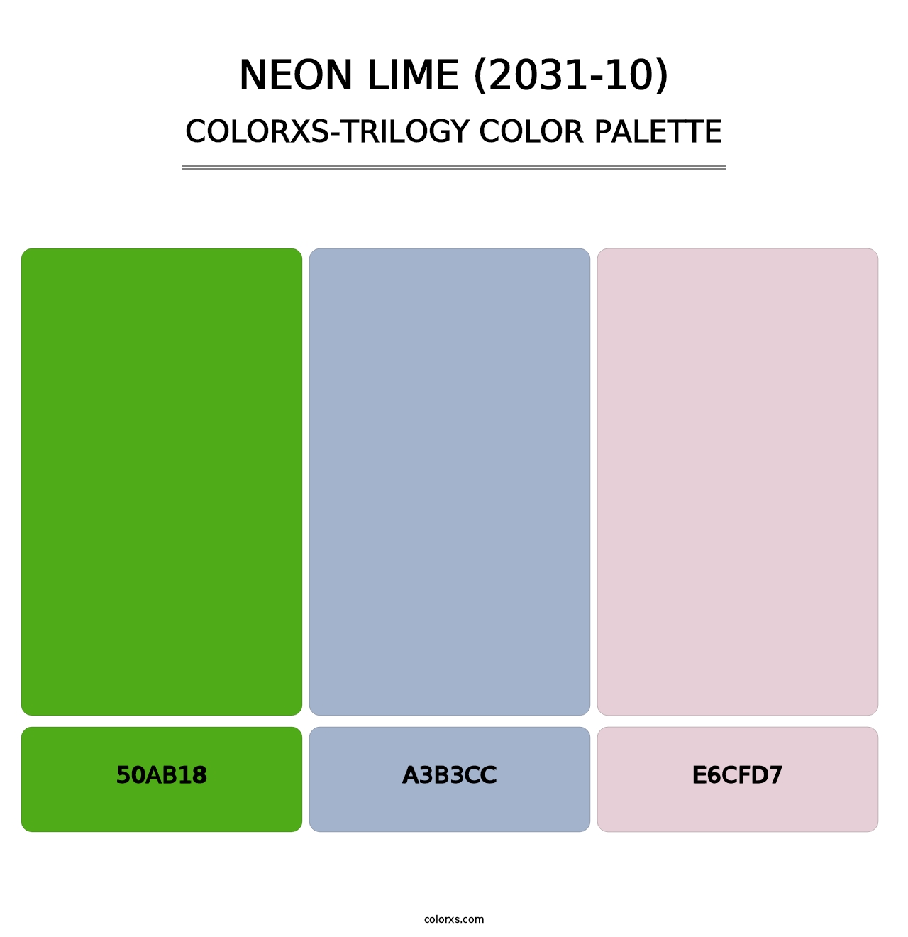 Neon Lime (2031-10) - Colorxs Trilogy Palette