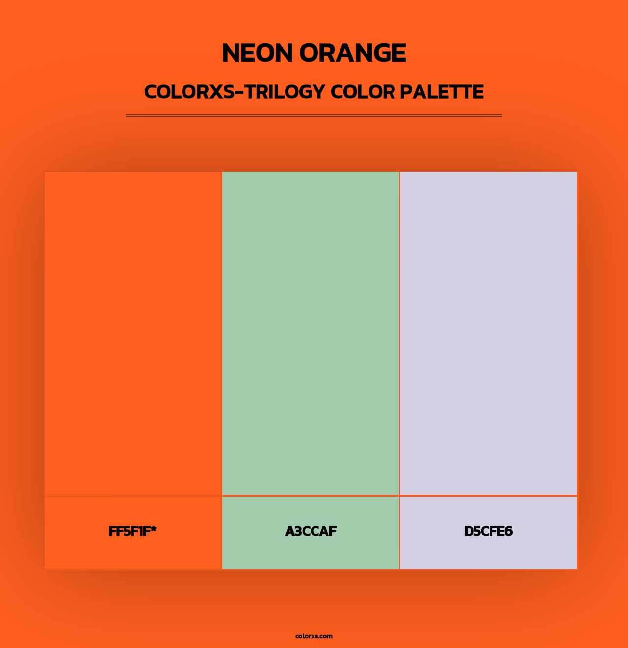 Neon Orange - Colorxs Trilogy Palette