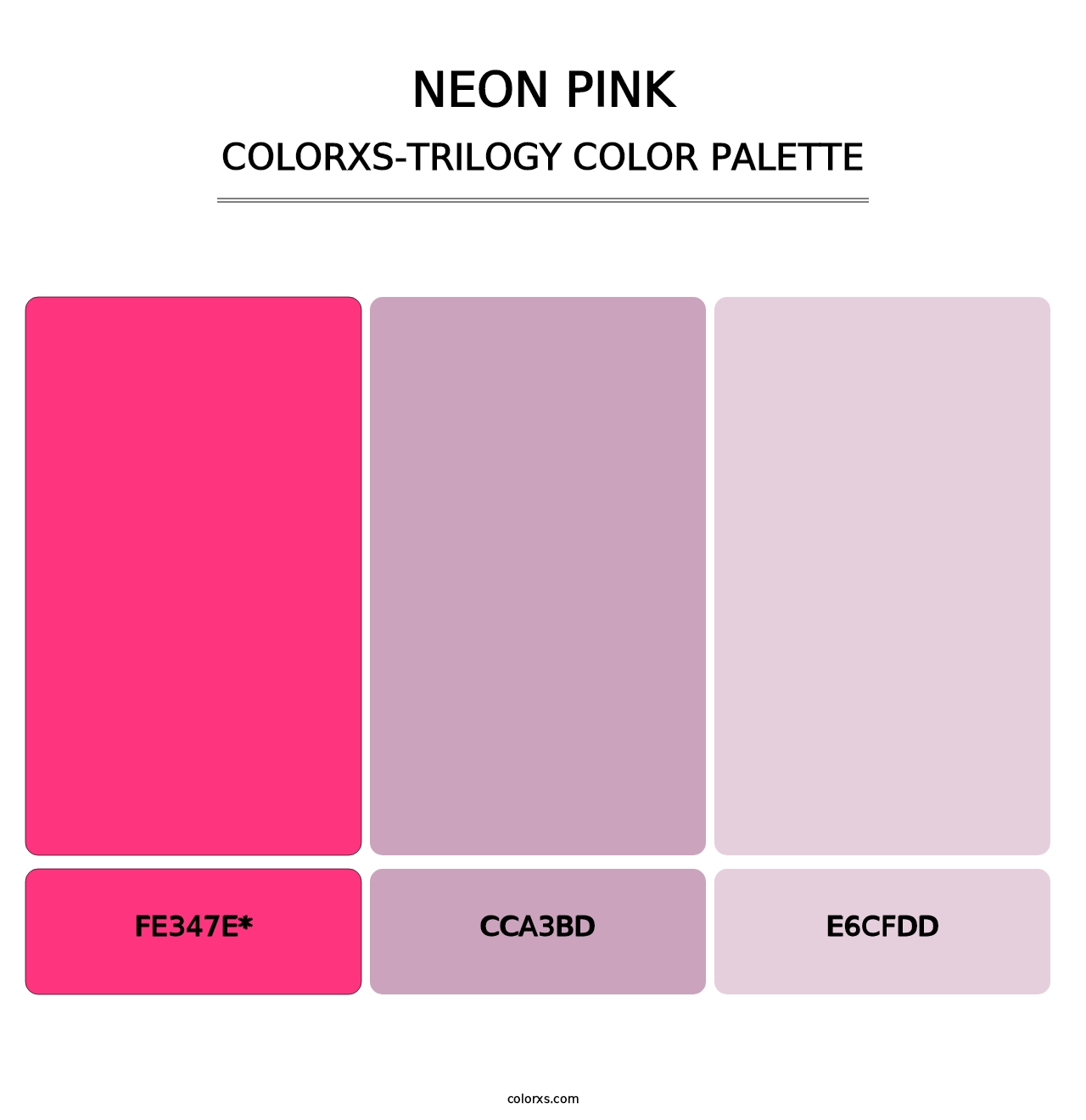 Neon Pink - Colorxs Trilogy Palette