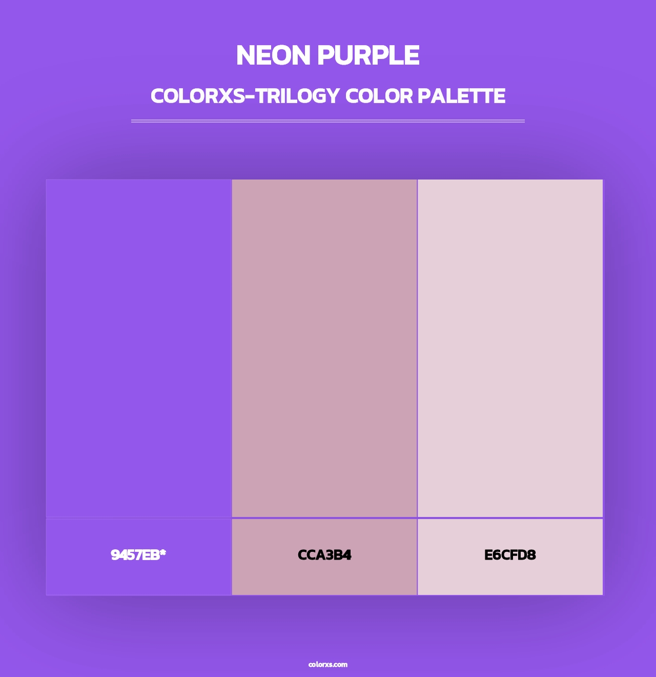 Neon Purple - Colorxs Trilogy Palette