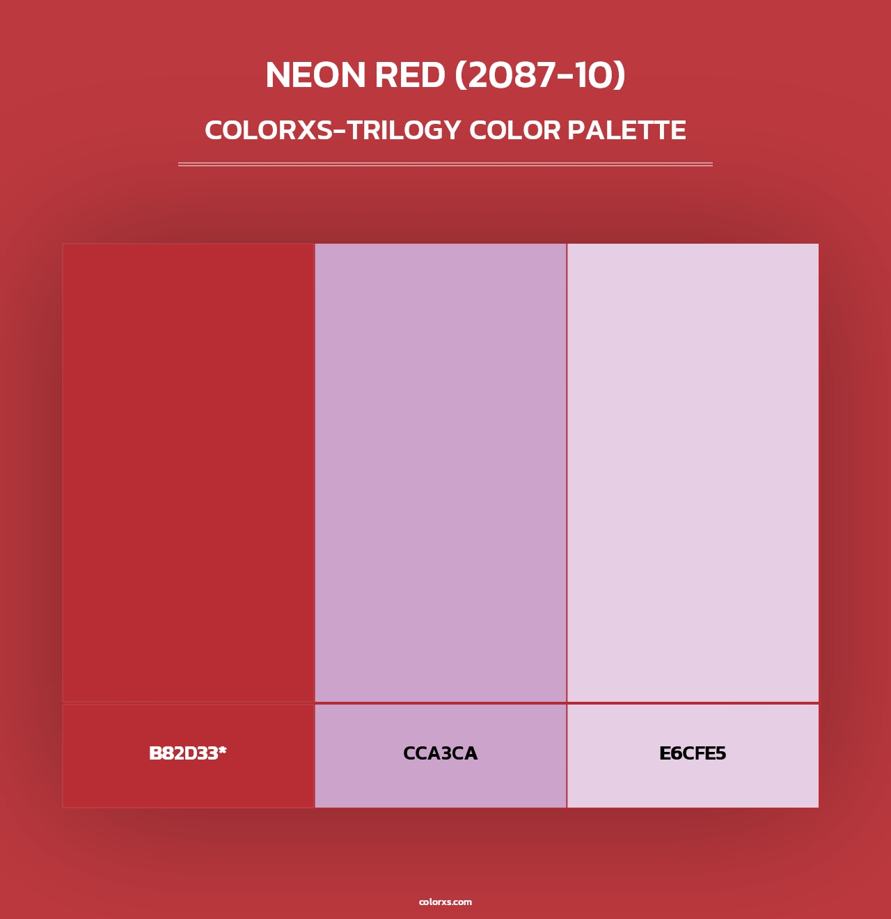 Neon Red (2087-10) - Colorxs Trilogy Palette