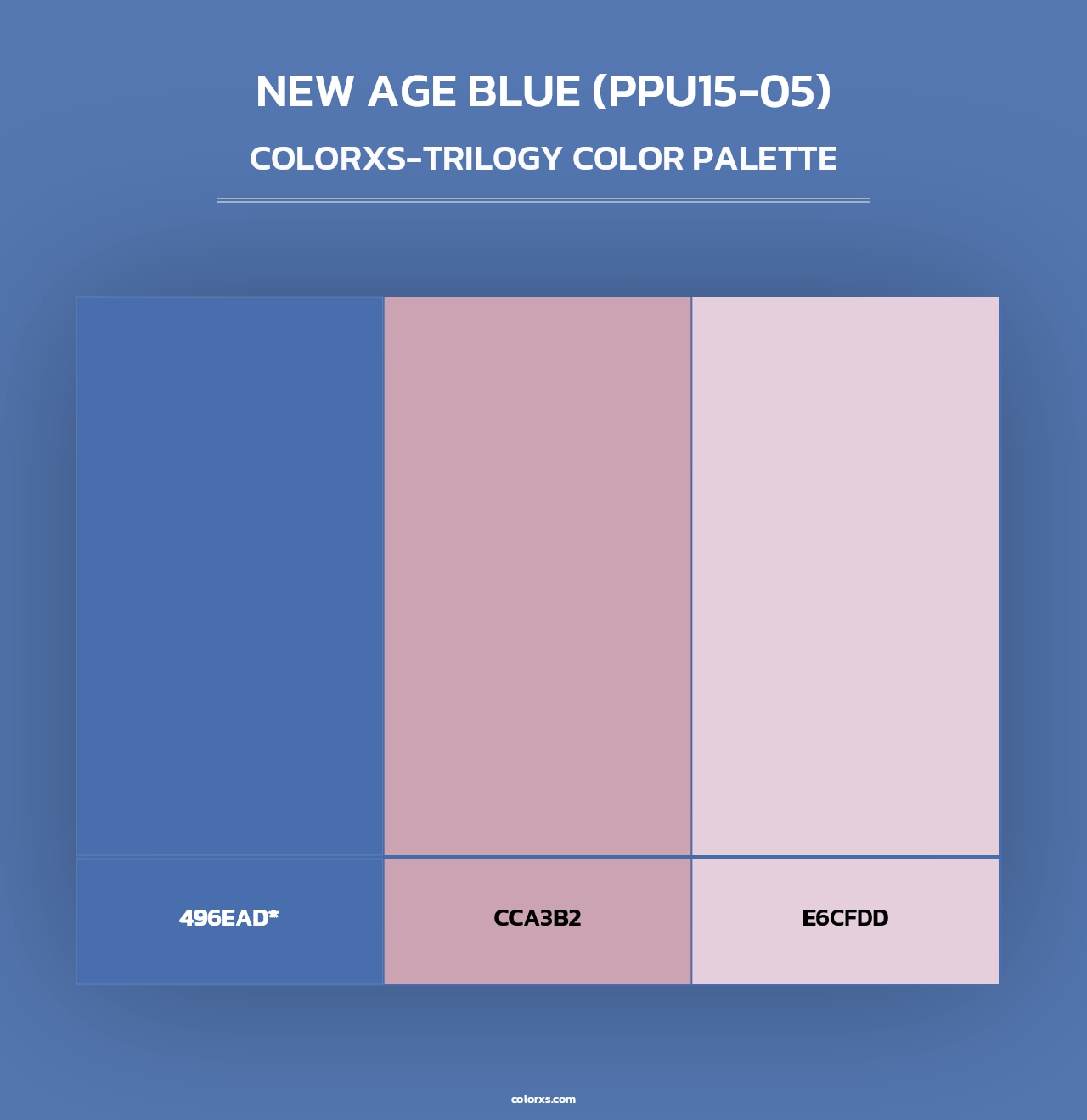 New Age Blue (PPU15-05) - Colorxs Trilogy Palette