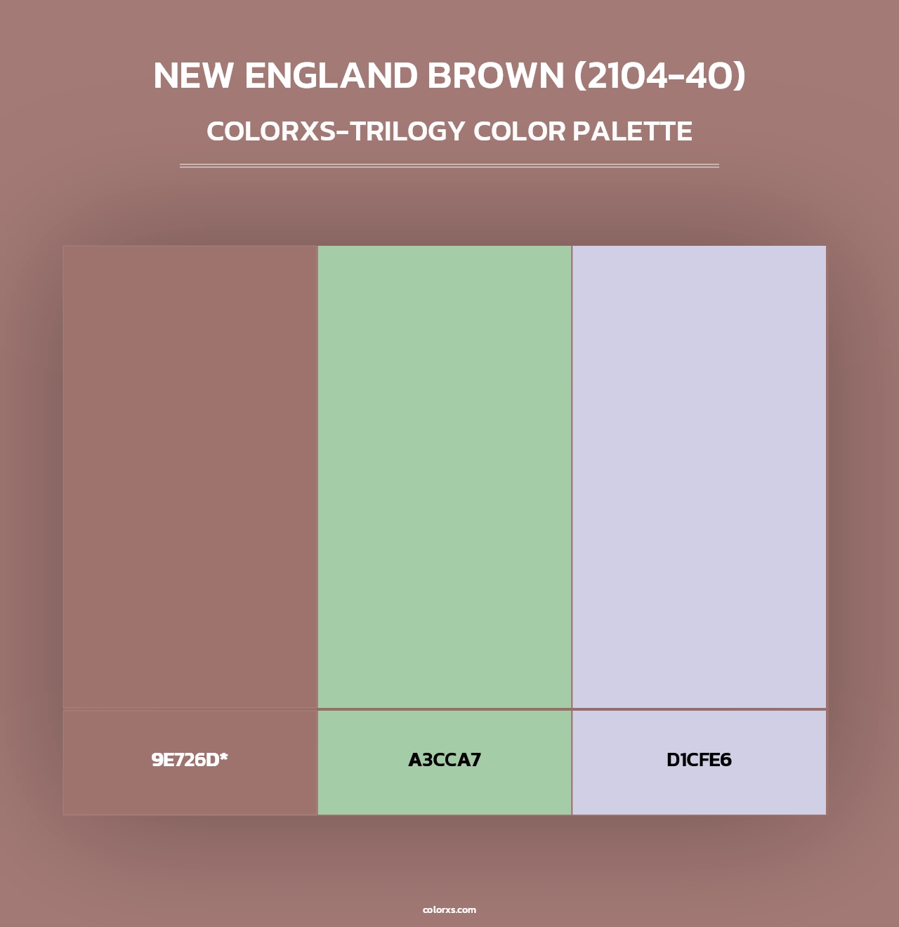 New England Brown (2104-40) - Colorxs Trilogy Palette