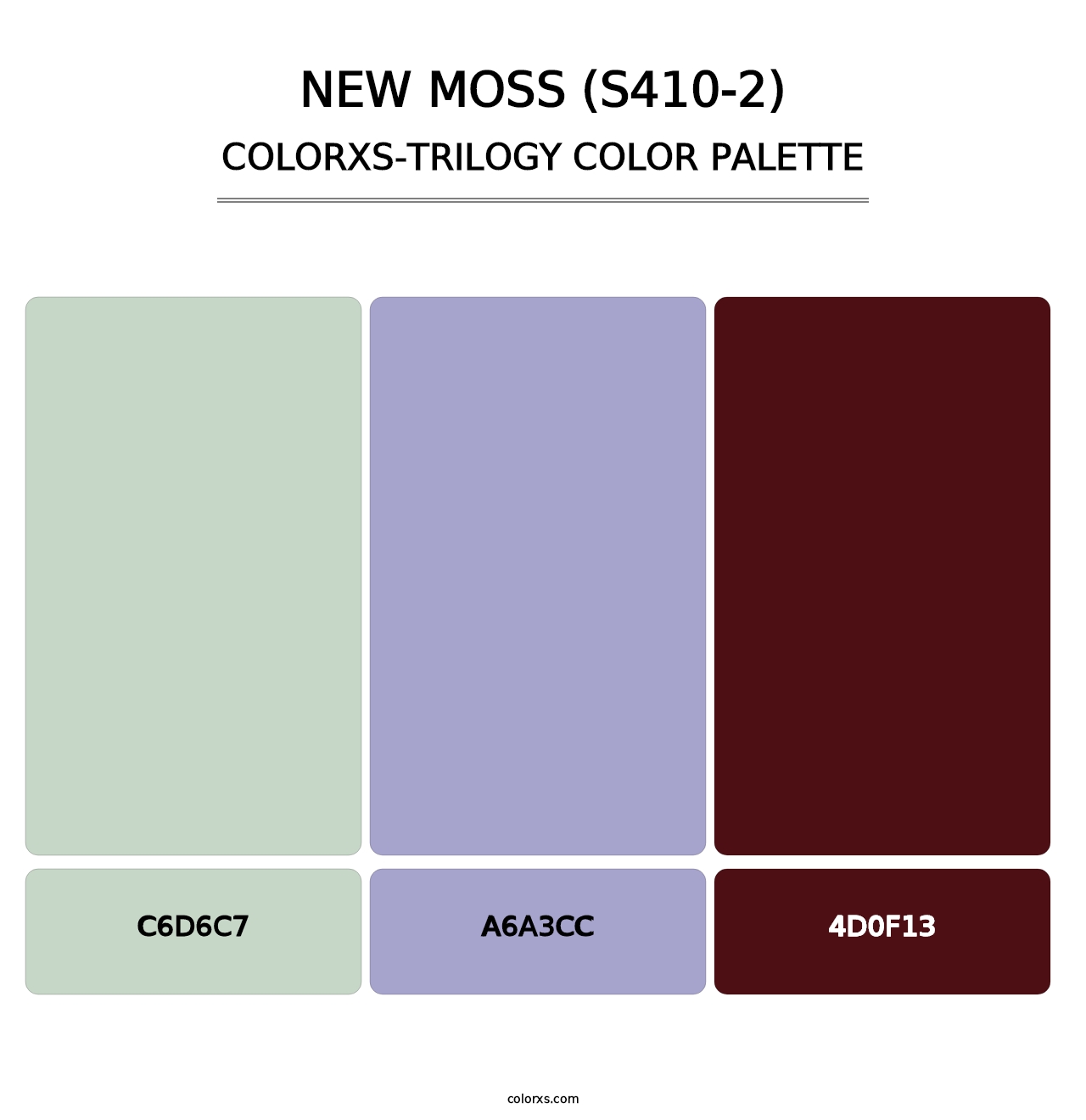 New Moss (S410-2) - Colorxs Trilogy Palette