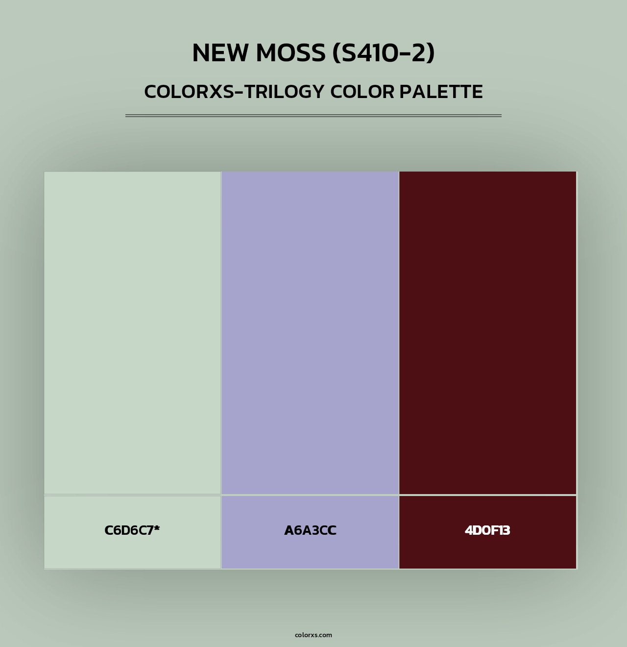 New Moss (S410-2) - Colorxs Trilogy Palette