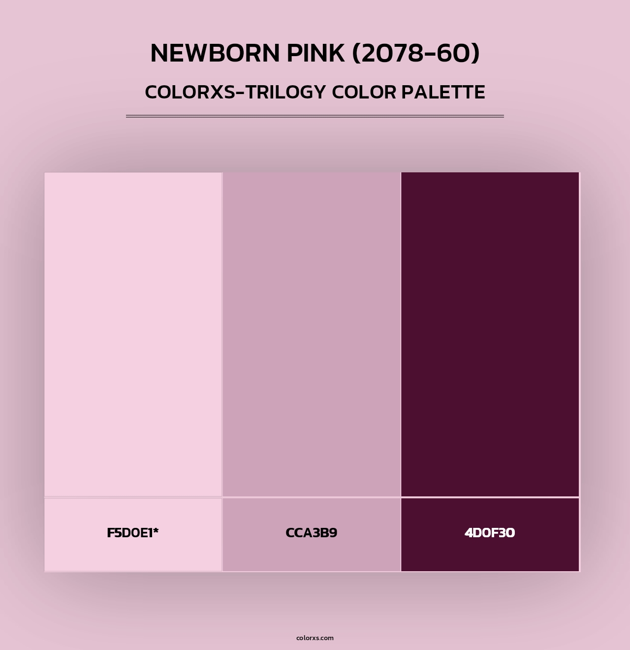 Newborn Pink (2078-60) - Colorxs Trilogy Palette