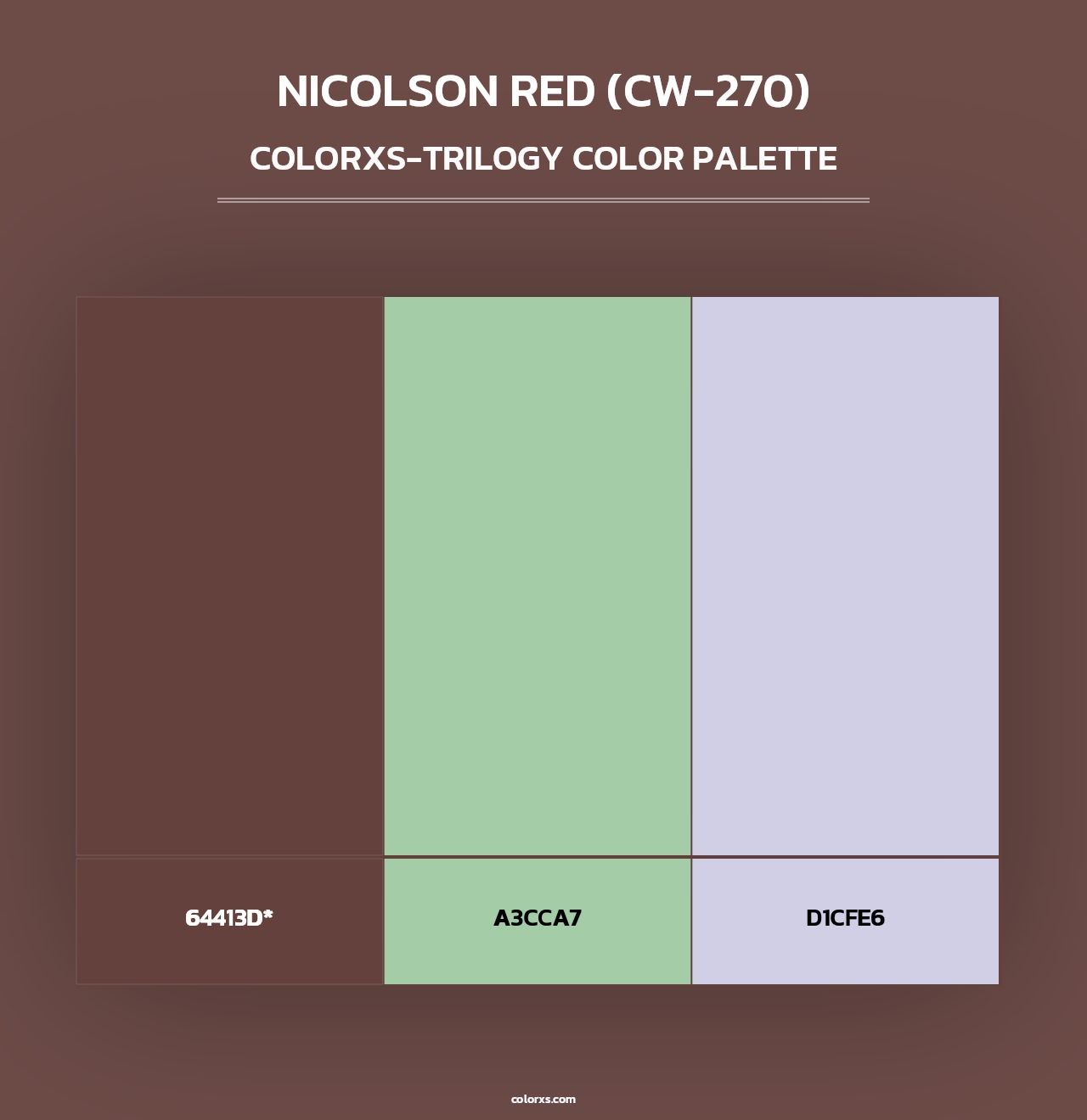 Nicolson Red (CW-270) - Colorxs Trilogy Palette