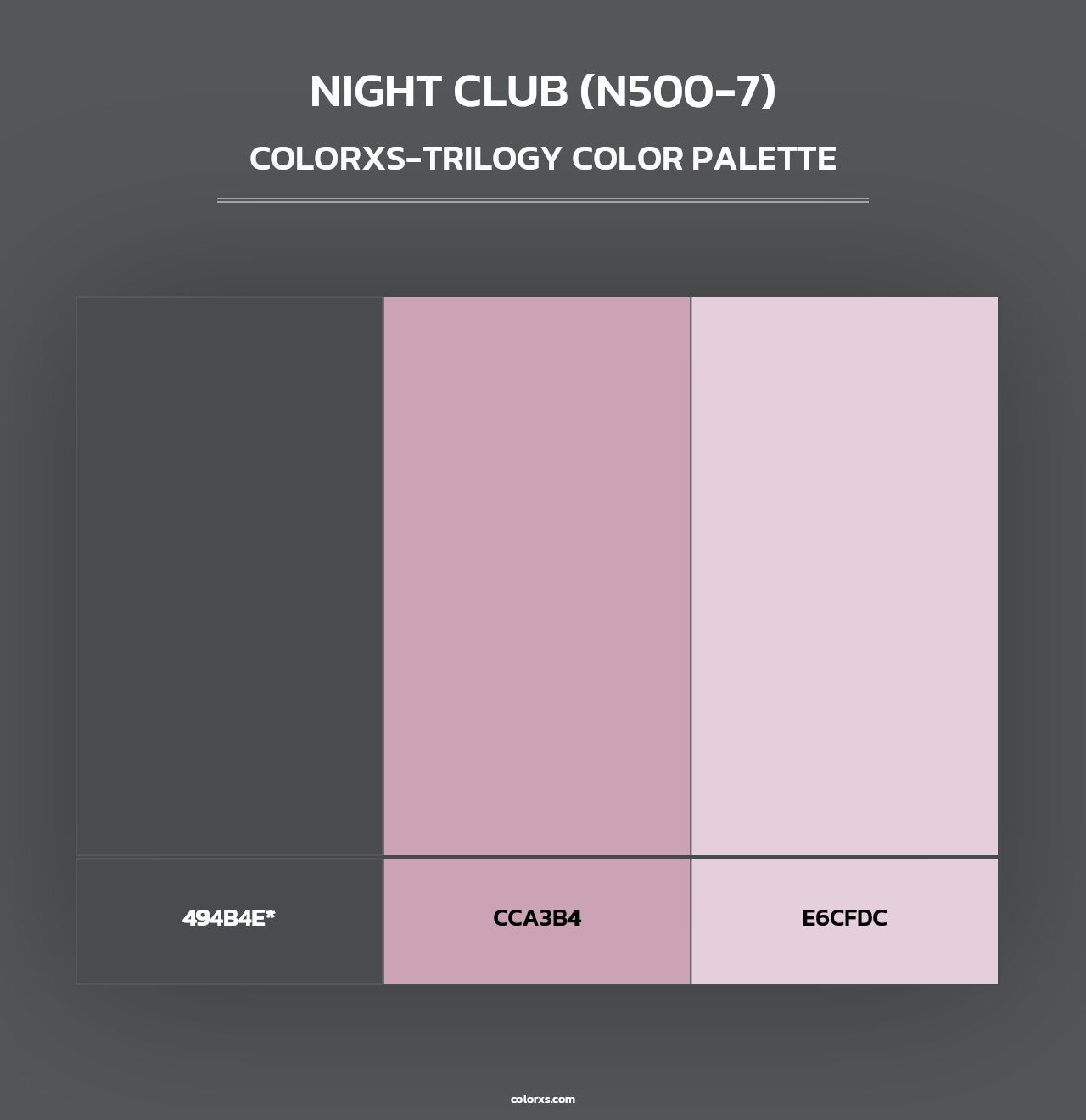 Night Club (N500-7) - Colorxs Trilogy Palette