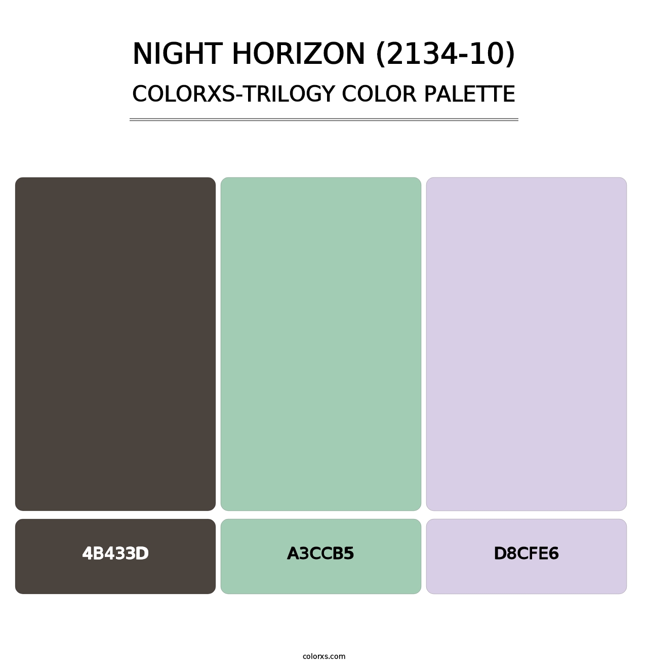 Night Horizon (2134-10) - Colorxs Trilogy Palette