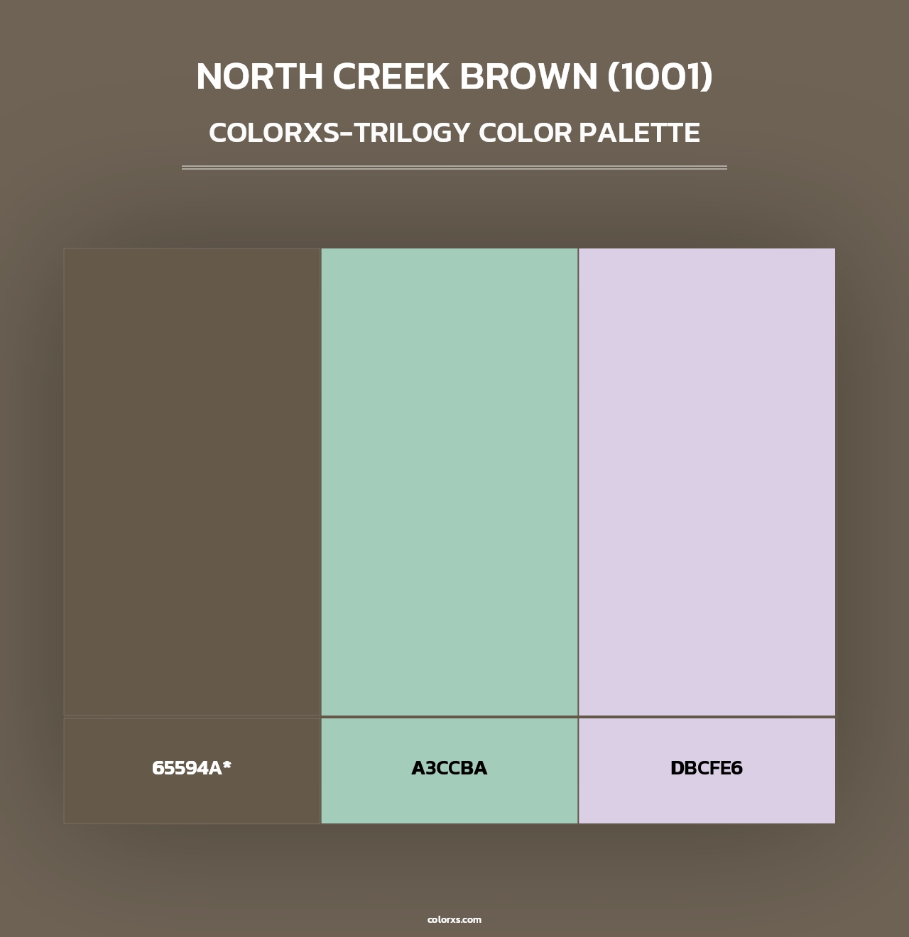 North Creek Brown (1001) - Colorxs Trilogy Palette