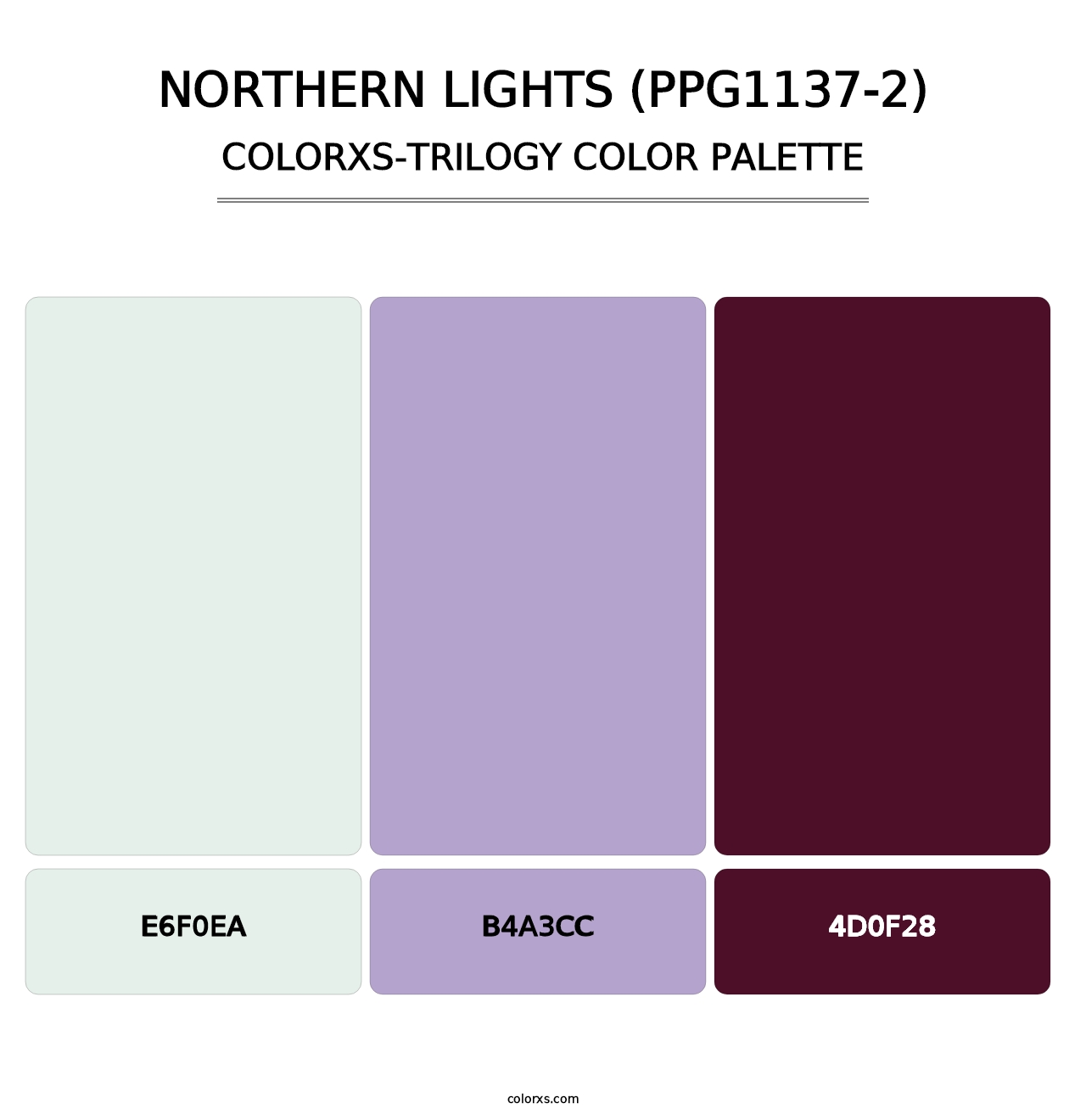 Northern Lights (PPG1137-2) - Colorxs Trilogy Palette