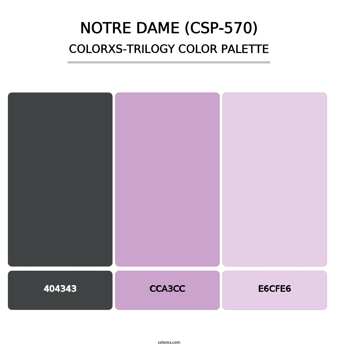Notre Dame (CSP-570) - Colorxs Trilogy Palette