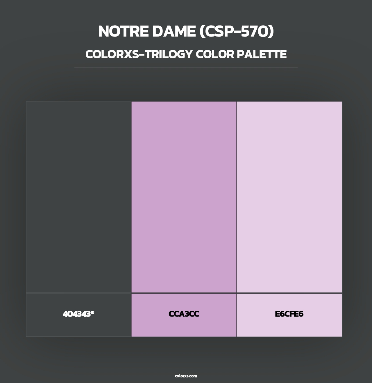 Notre Dame (CSP-570) - Colorxs Trilogy Palette