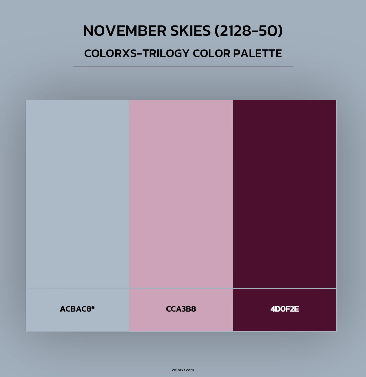 November Skies (2128-50) - Colorxs Trilogy Palette