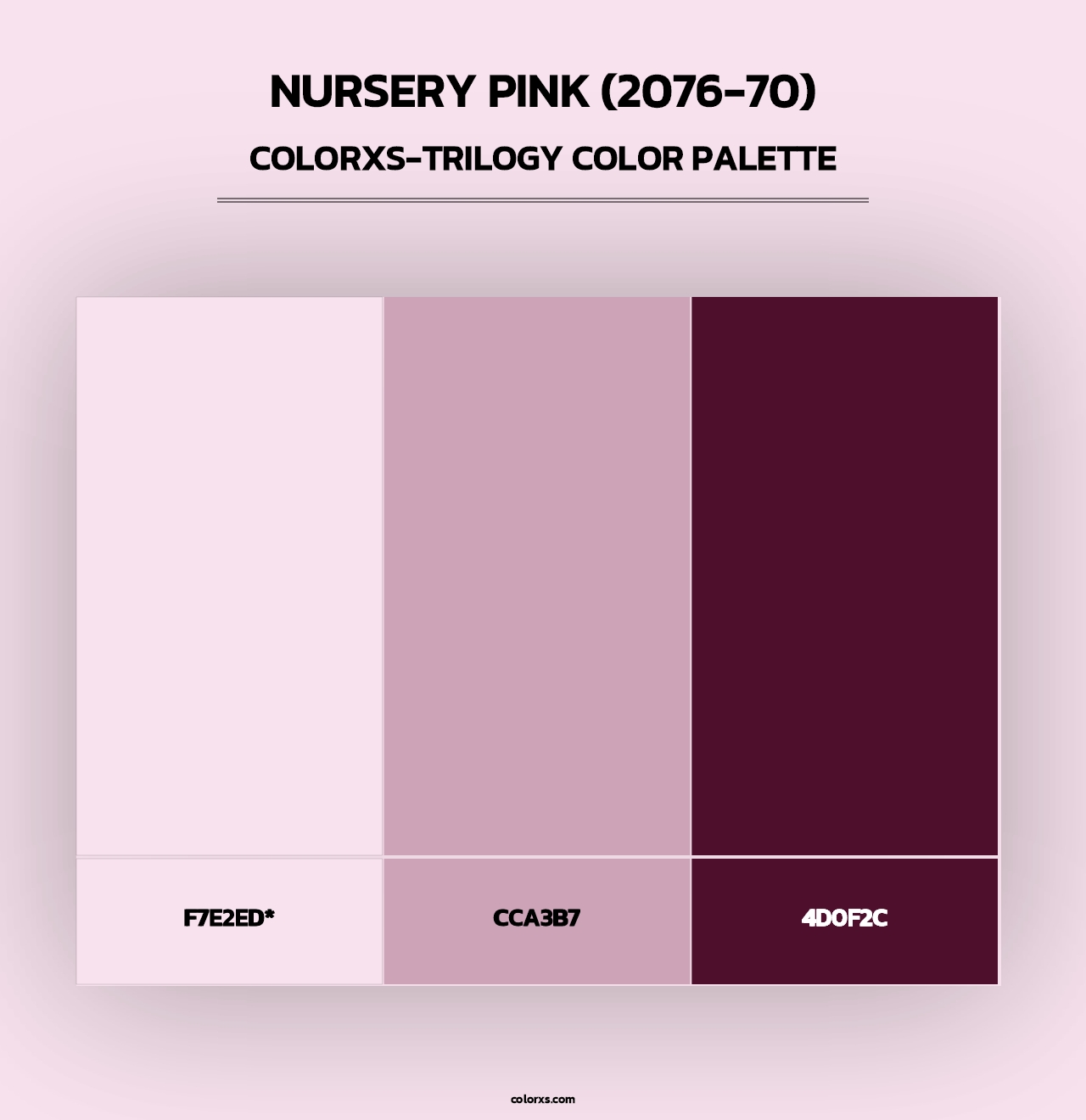 Nursery Pink (2076-70) - Colorxs Trilogy Palette
