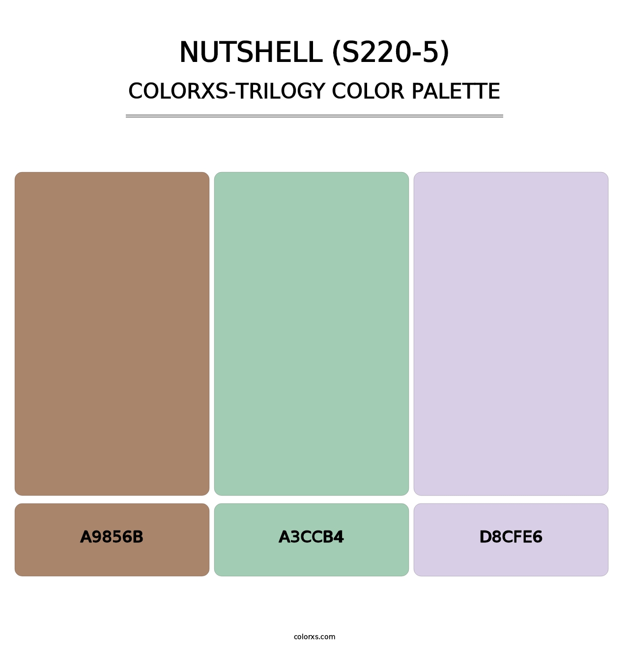 Nutshell (S220-5) - Colorxs Trilogy Palette