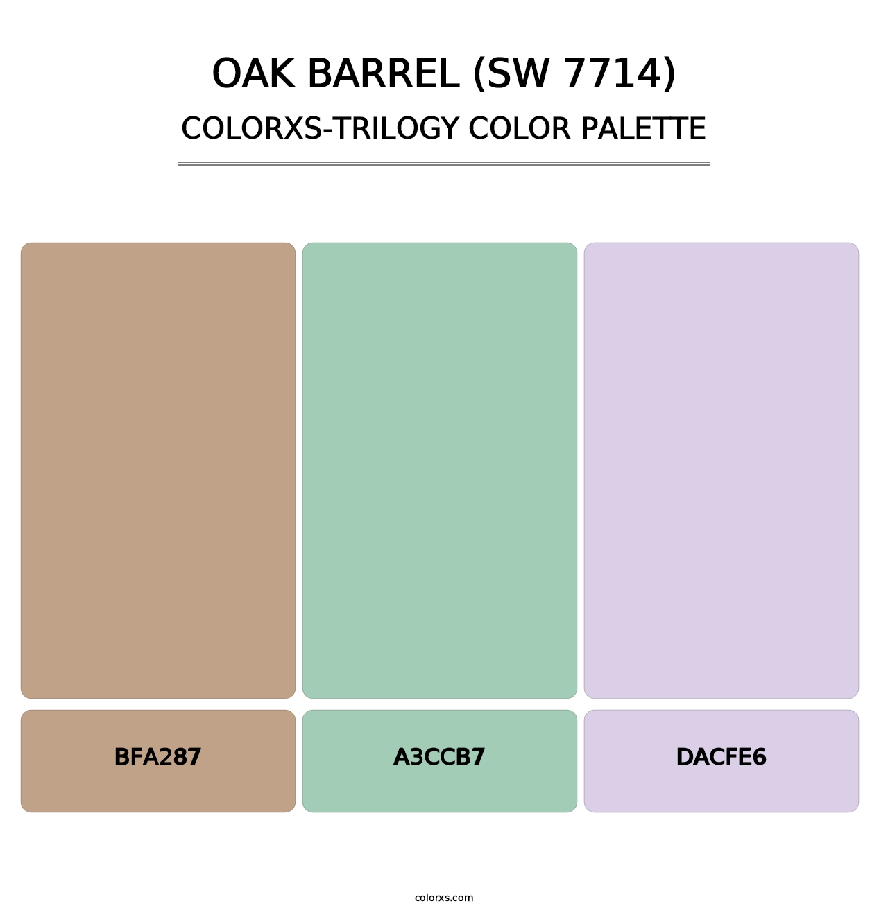 Oak Barrel (SW 7714) - Colorxs Trilogy Palette