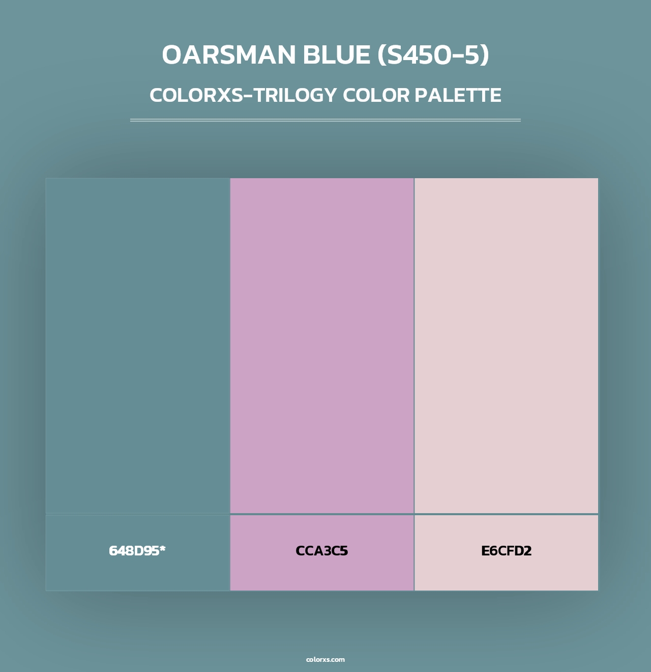 Oarsman Blue (S450-5) - Colorxs Trilogy Palette