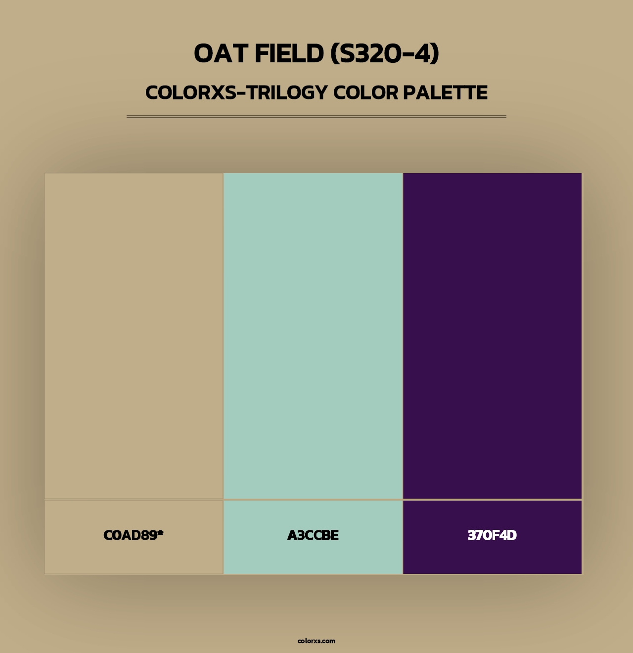 Oat Field (S320-4) - Colorxs Trilogy Palette