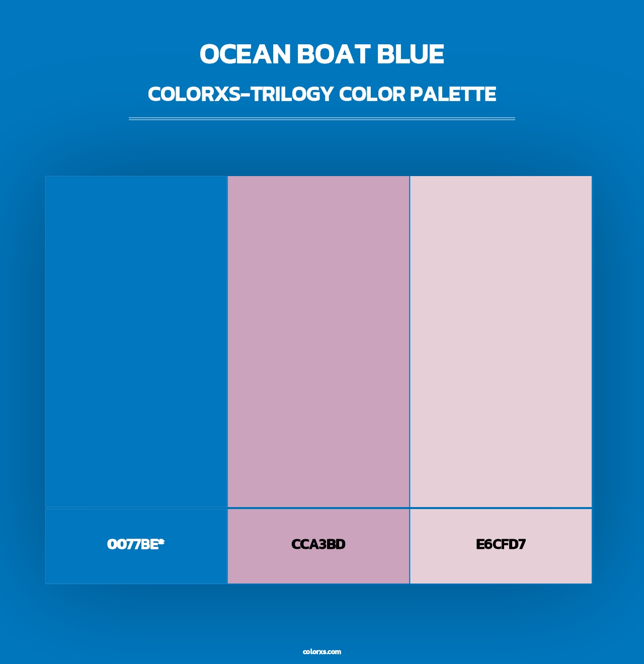 Ocean Boat Blue - Colorxs Trilogy Palette