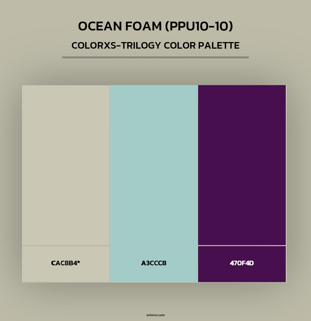 Ocean Foam (PPU10-10) - Colorxs Trilogy Palette