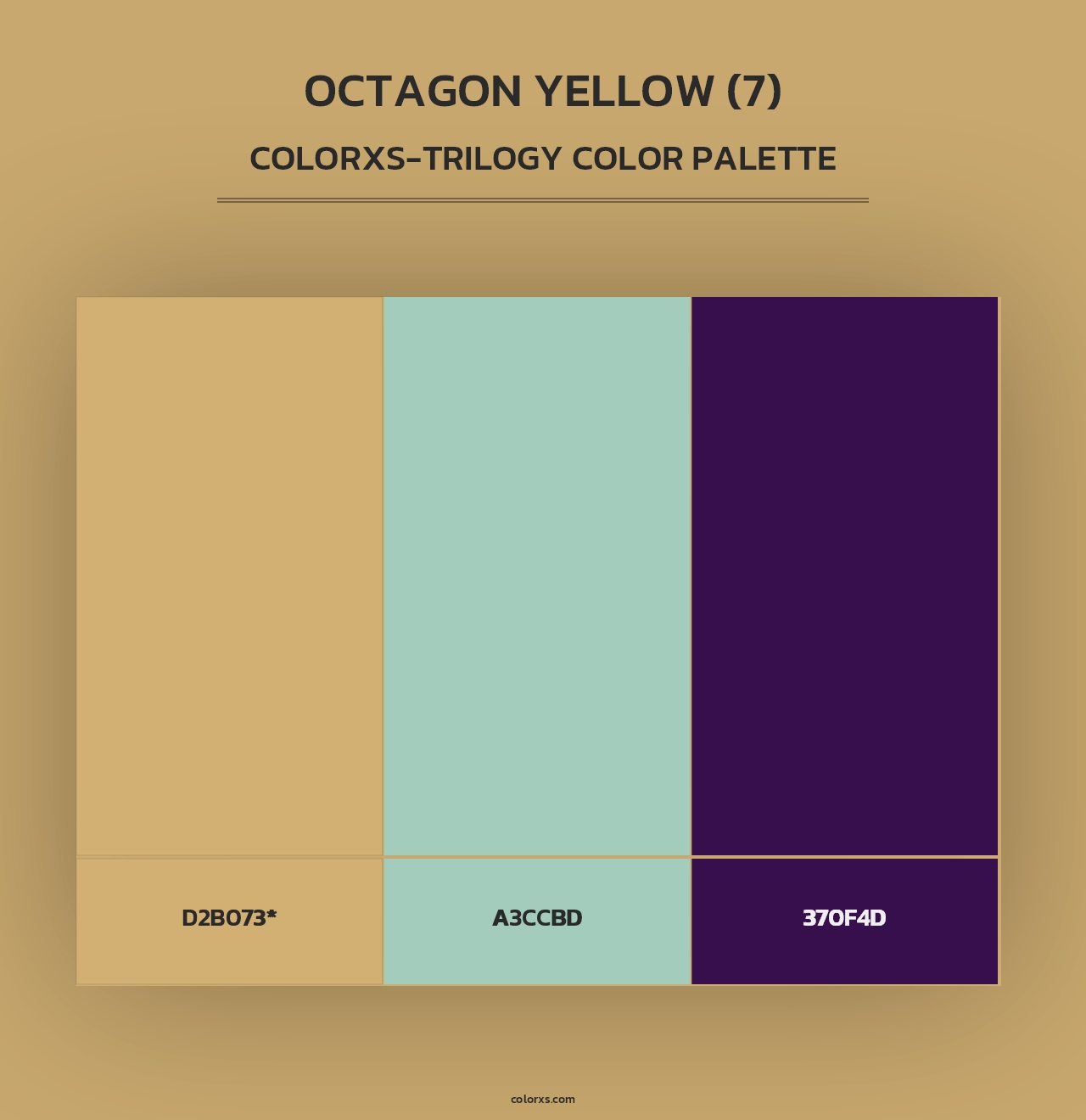 Octagon Yellow (7) - Colorxs Trilogy Palette