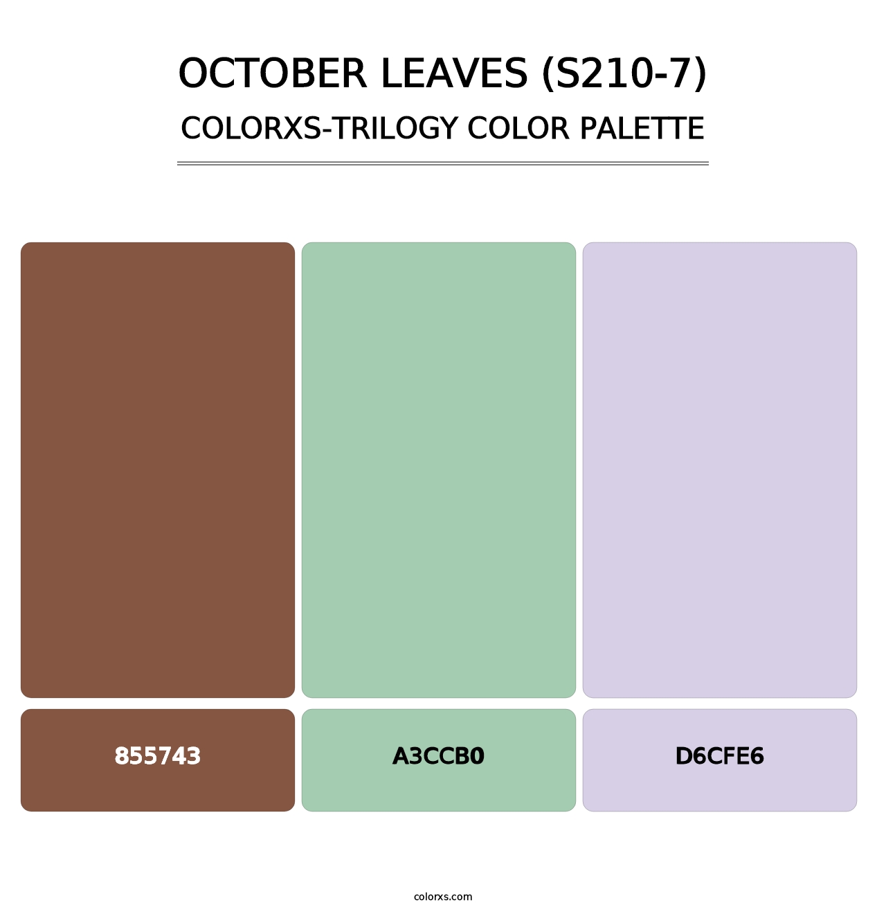 October Leaves (S210-7) - Colorxs Trilogy Palette
