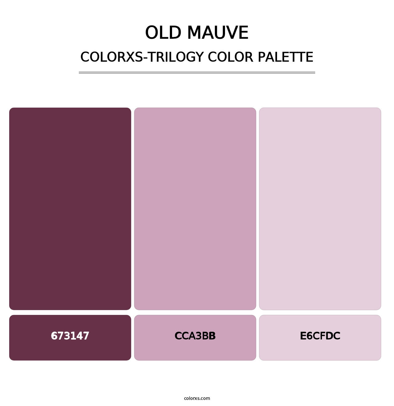 Old Mauve - Colorxs Trilogy Palette