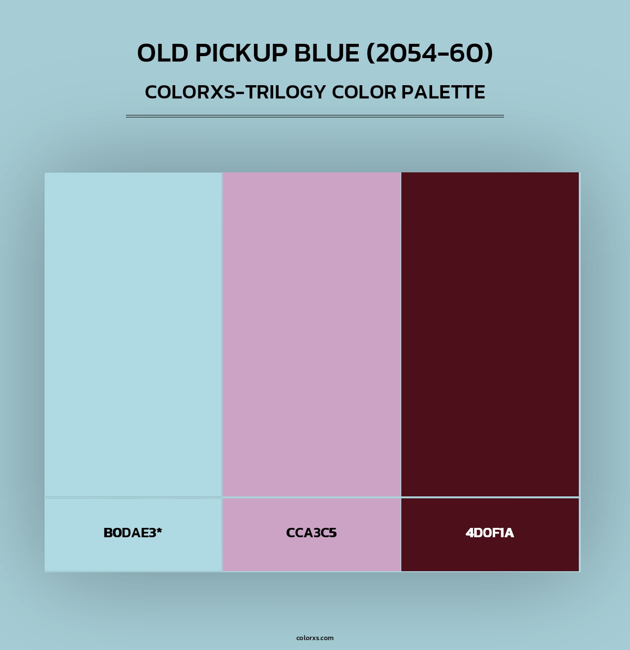 Old Pickup Blue (2054-60) - Colorxs Trilogy Palette