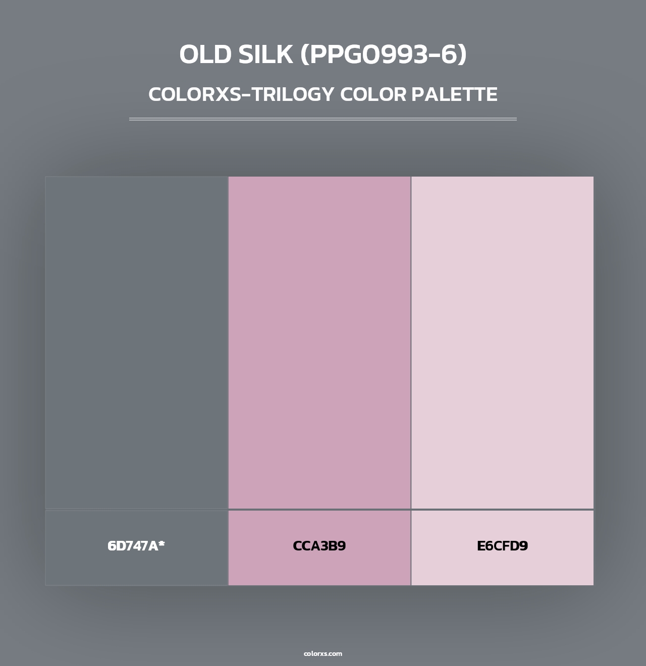Old Silk (PPG0993-6) - Colorxs Trilogy Palette