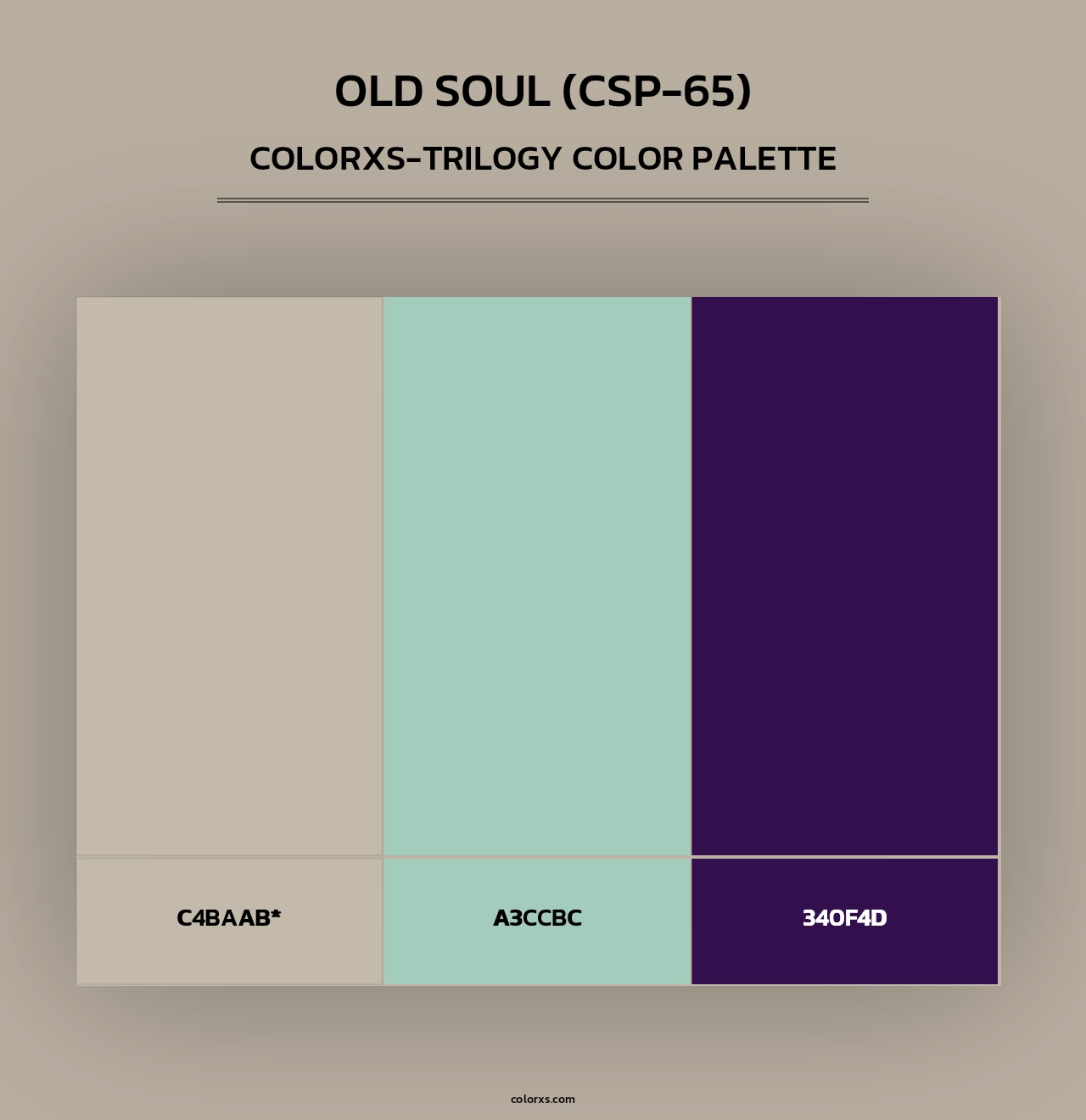 Old Soul (CSP-65) - Colorxs Trilogy Palette