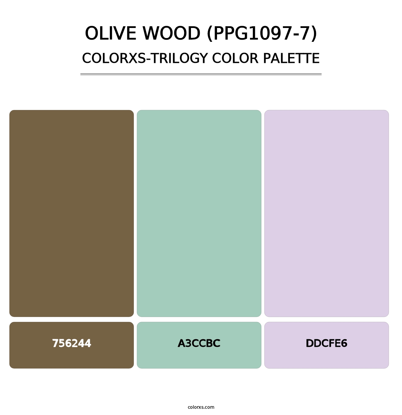 Olive Wood (PPG1097-7) - Colorxs Trilogy Palette