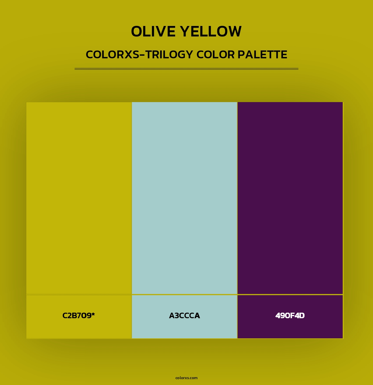 Olive Yellow - Colorxs Trilogy Palette