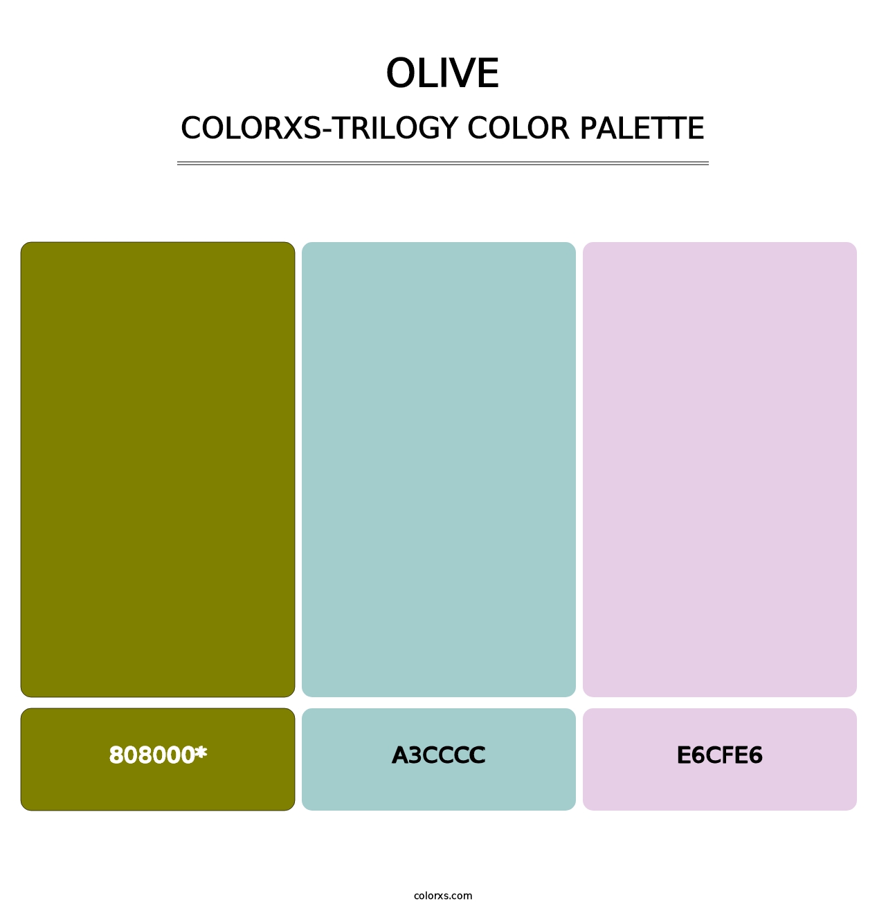 Olive - Colorxs Trilogy Palette
