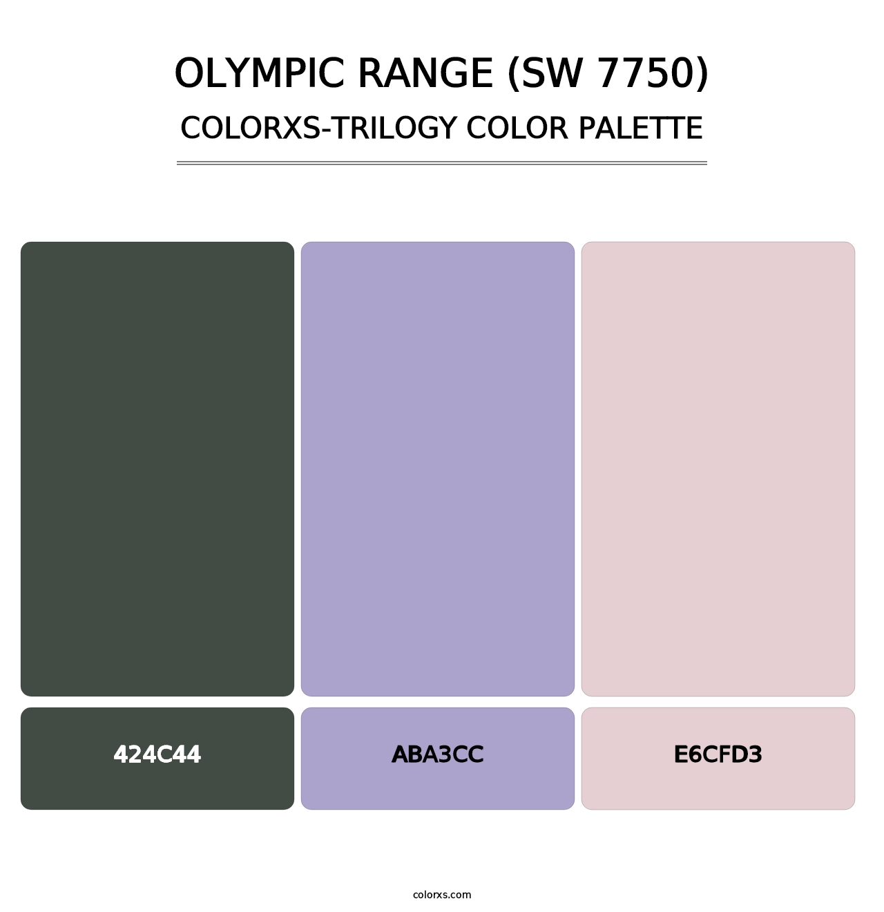 Olympic Range (SW 7750) - Colorxs Trilogy Palette