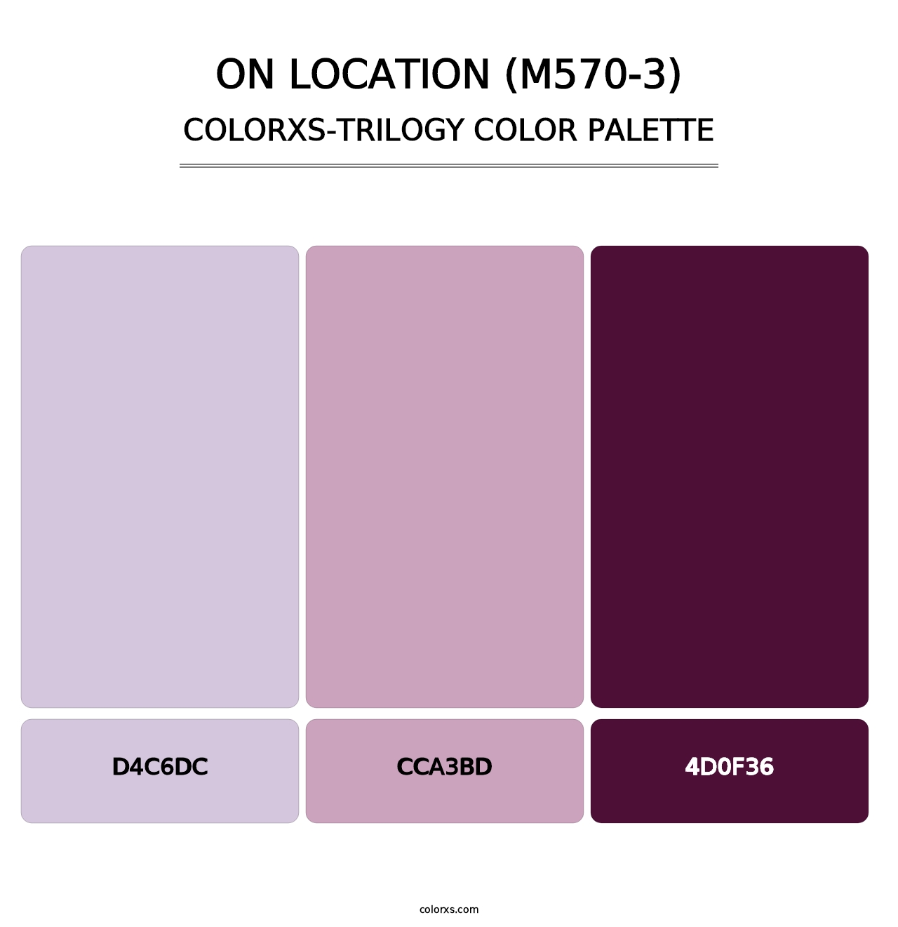 On Location (M570-3) - Colorxs Trilogy Palette